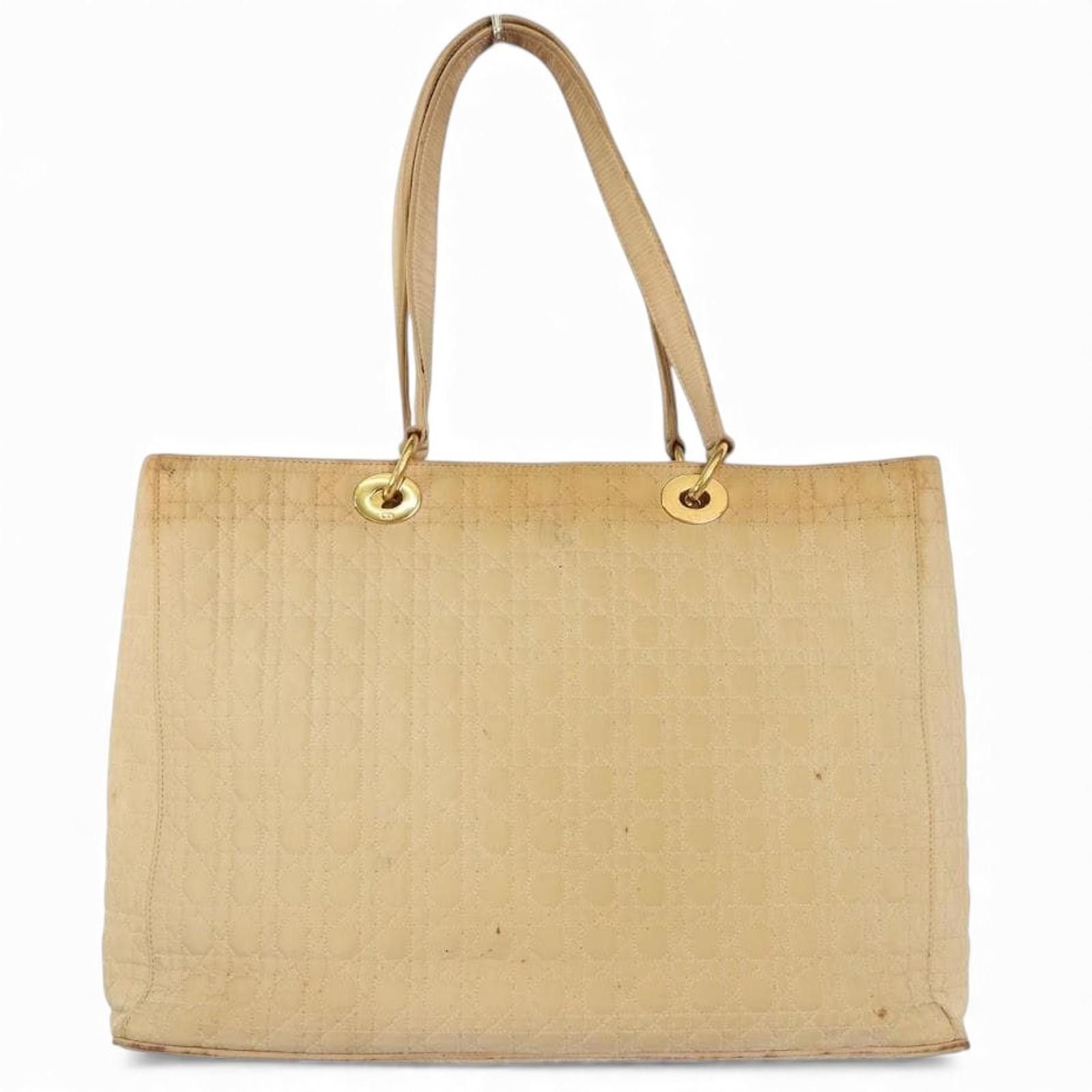 Dior Dior - Beige Quilted Leather Tote Handbag Size ONE SIZE - 2 Thumbnail
