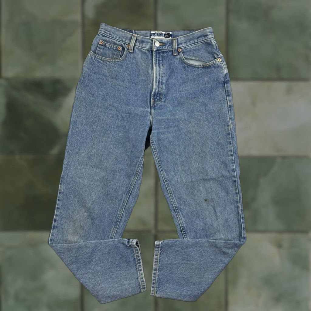 Gap VINTAGE Gap Jeans Womens Size 12 Ankle Fit High Waist Blue Classic Style 90s Casual Cold Weather Size 34" / US 12 / IT 48 - 1 Thumbnail