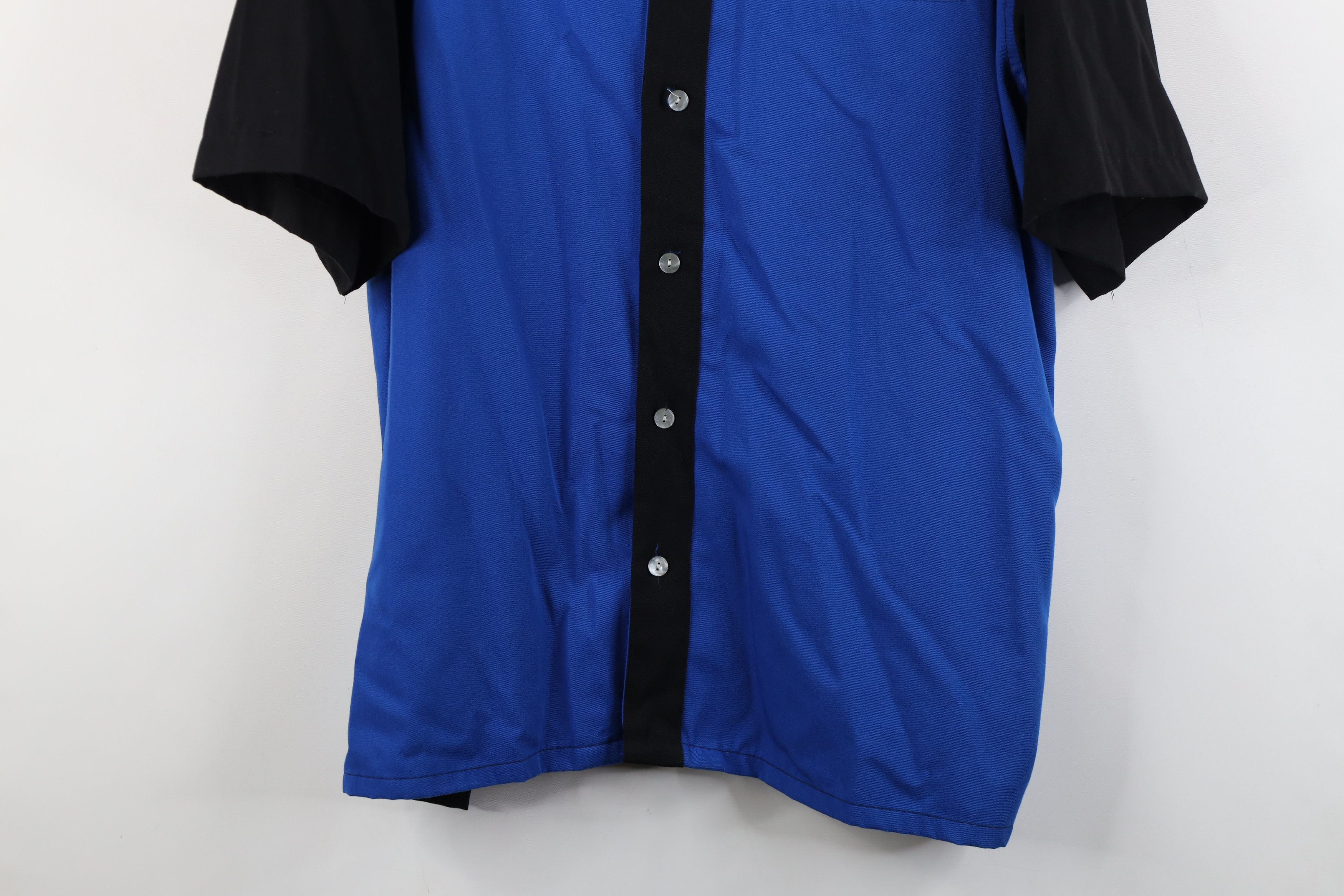 Vintage Vintage Y2K 2000 Rockabilly Block Bowling Button Shirt Blue Size US XL / EU 56 / 4 - 3 Thumbnail