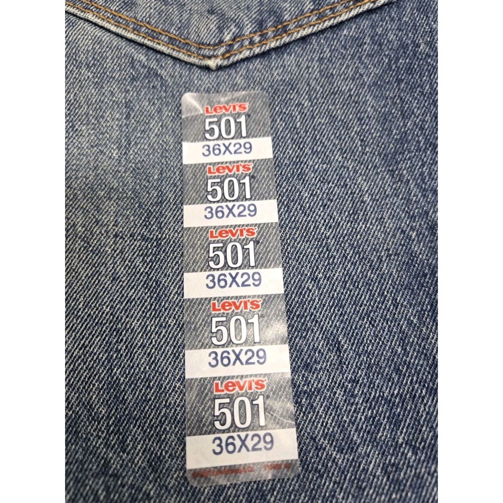 Levi's NWT Levi's Levi'S 501 Jeans Mens 36 Distressed Denim Button Regular 29in Inseam Blue 5-Pocket Pattern Solid Modern Vintage Style Straight Size US 36 / EU 52 - 7 Thumbnail