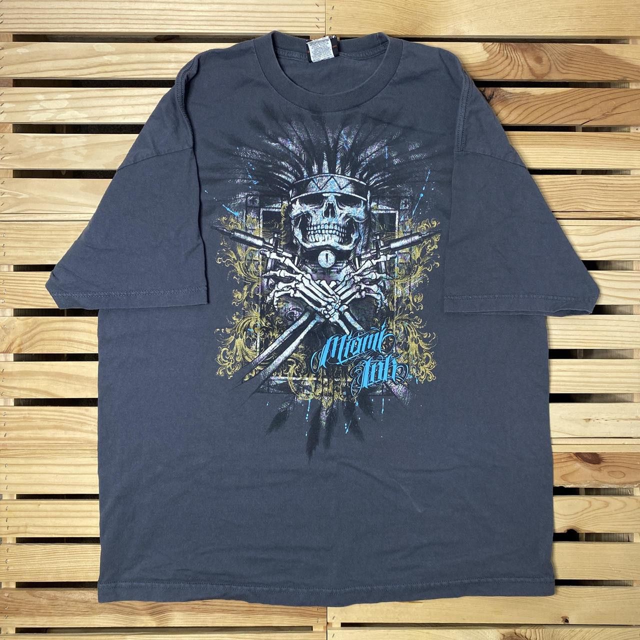 Other Vintage Miami Ink Gray Y2K Skeleton Tattoo Tee Size 2XL Size US XXL / EU 58 / 5 - 1 Thumbnail