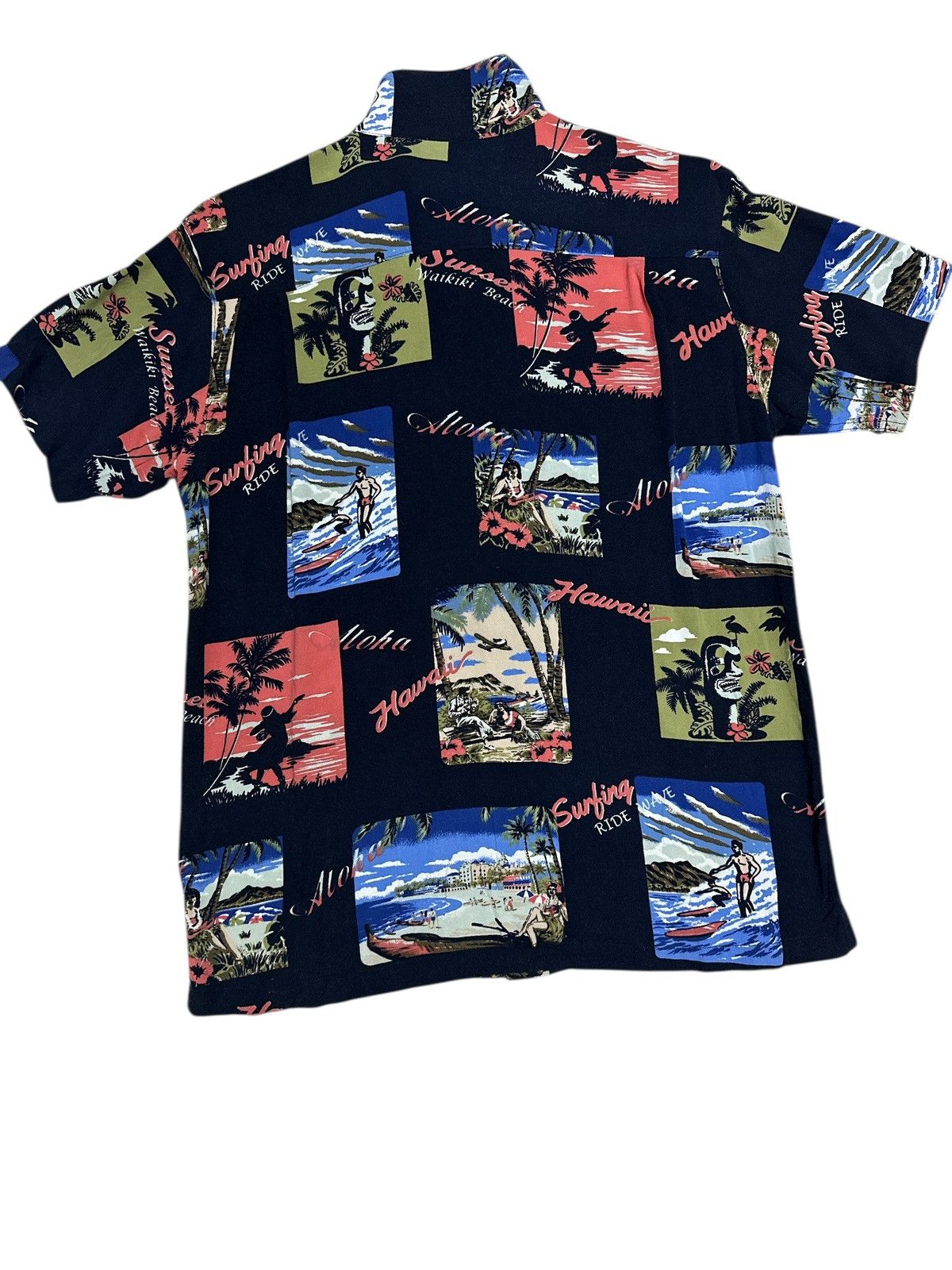 Japanese Brand Surf Hawaiian 10o Rayon Tee ⚡️💥 Size US M / EU 48-50 / 2 - 2 Thumbnail