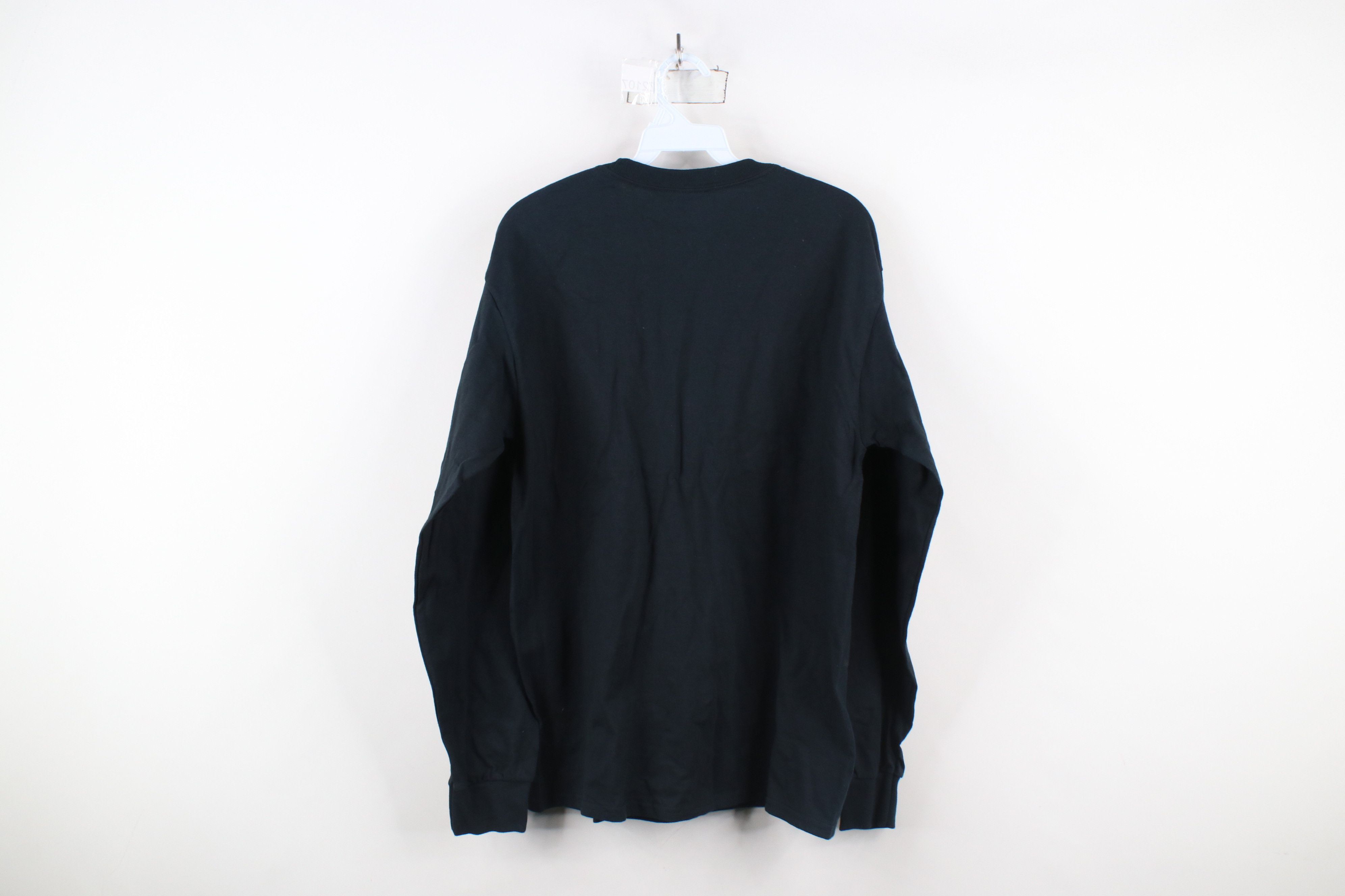 Vintage Vintage 90s Streetwear Long Sleeve T-Shirt Black Cotton Size US M / EU 48-50 / 2 - 7 Thumbnail
