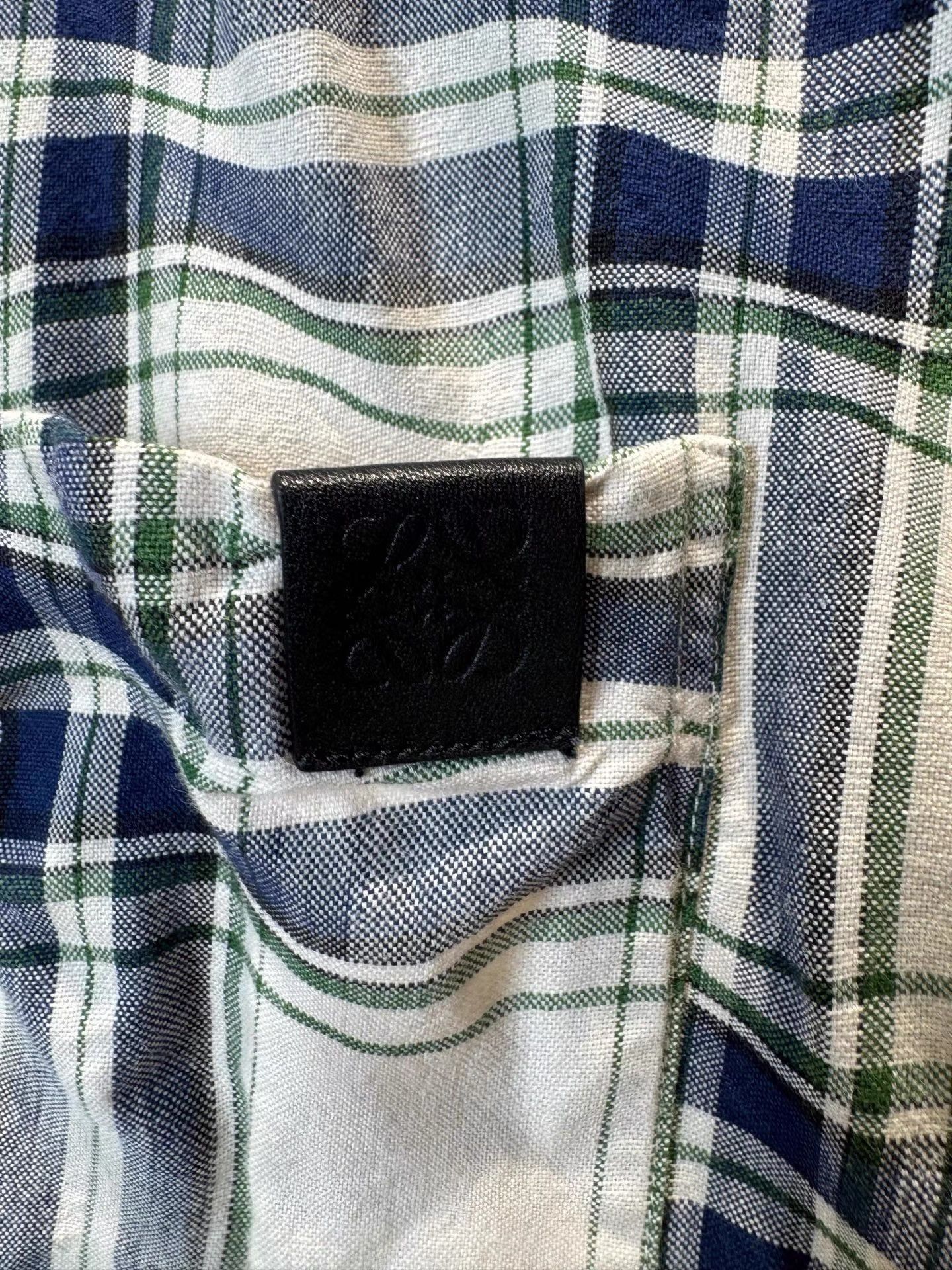 Loewe Loewe Checked Patchwork Short Sleeve Shirt K36 Size US M / EU 48-50 / 2 - 4 Thumbnail