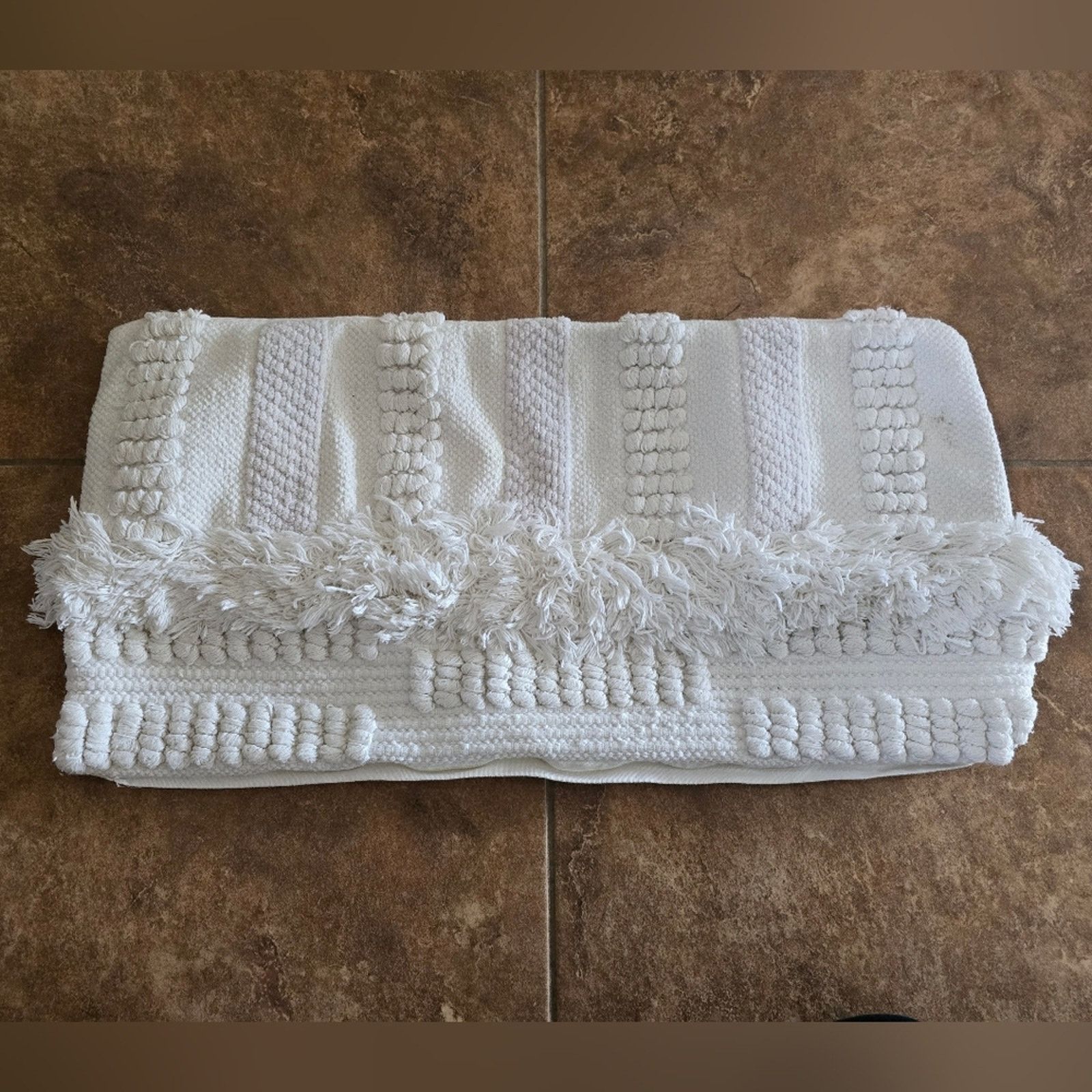 Magaschoni White | MAGASCHONI | Detailed Pillow Cover Size ONE SIZE - 1 Thumbnail