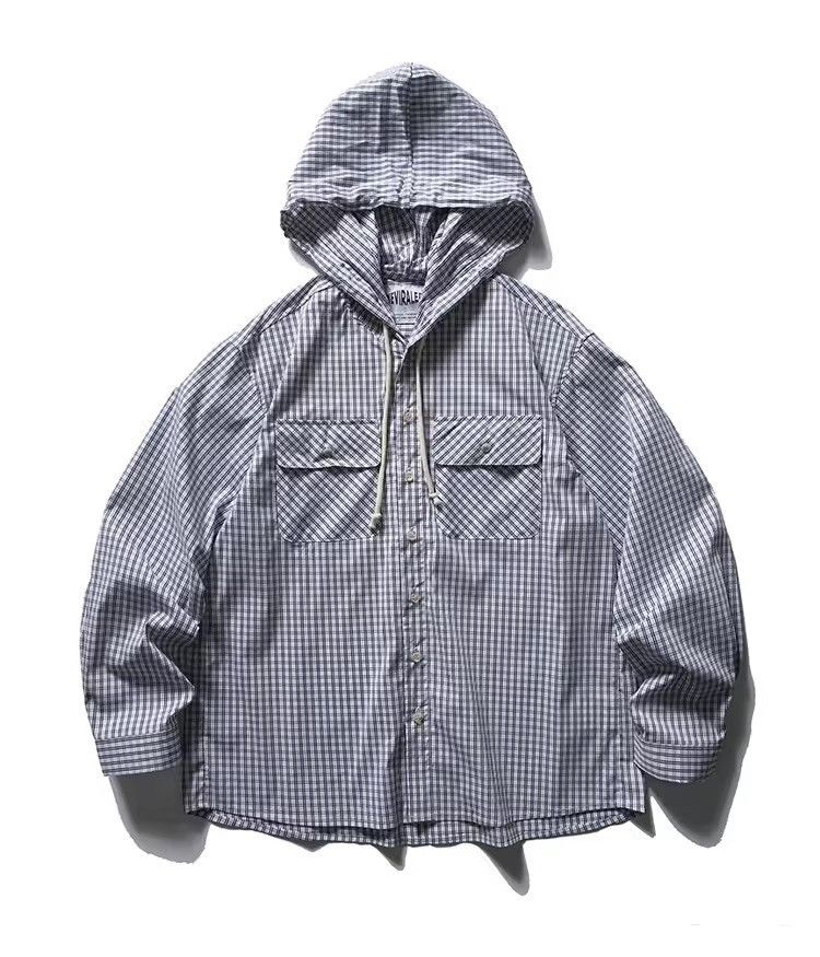 Japanese Brand Plaid Outdoor Loose Streetwear Casual Cargo Light Jacket Size US XL / EU 56 / 4 - 1 Thumbnail