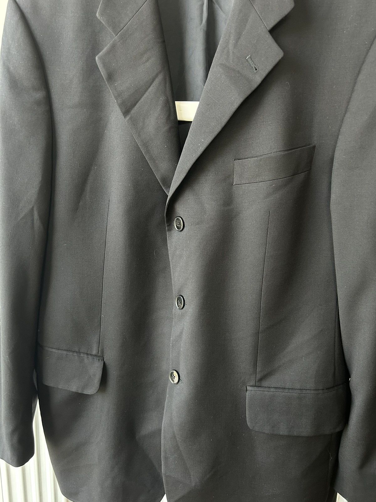 Vintage × Yves Saint Laurent Yves Saint Lauren Diffusion Hommes Double Breasted Blazer Size 54R - 6 Thumbnail