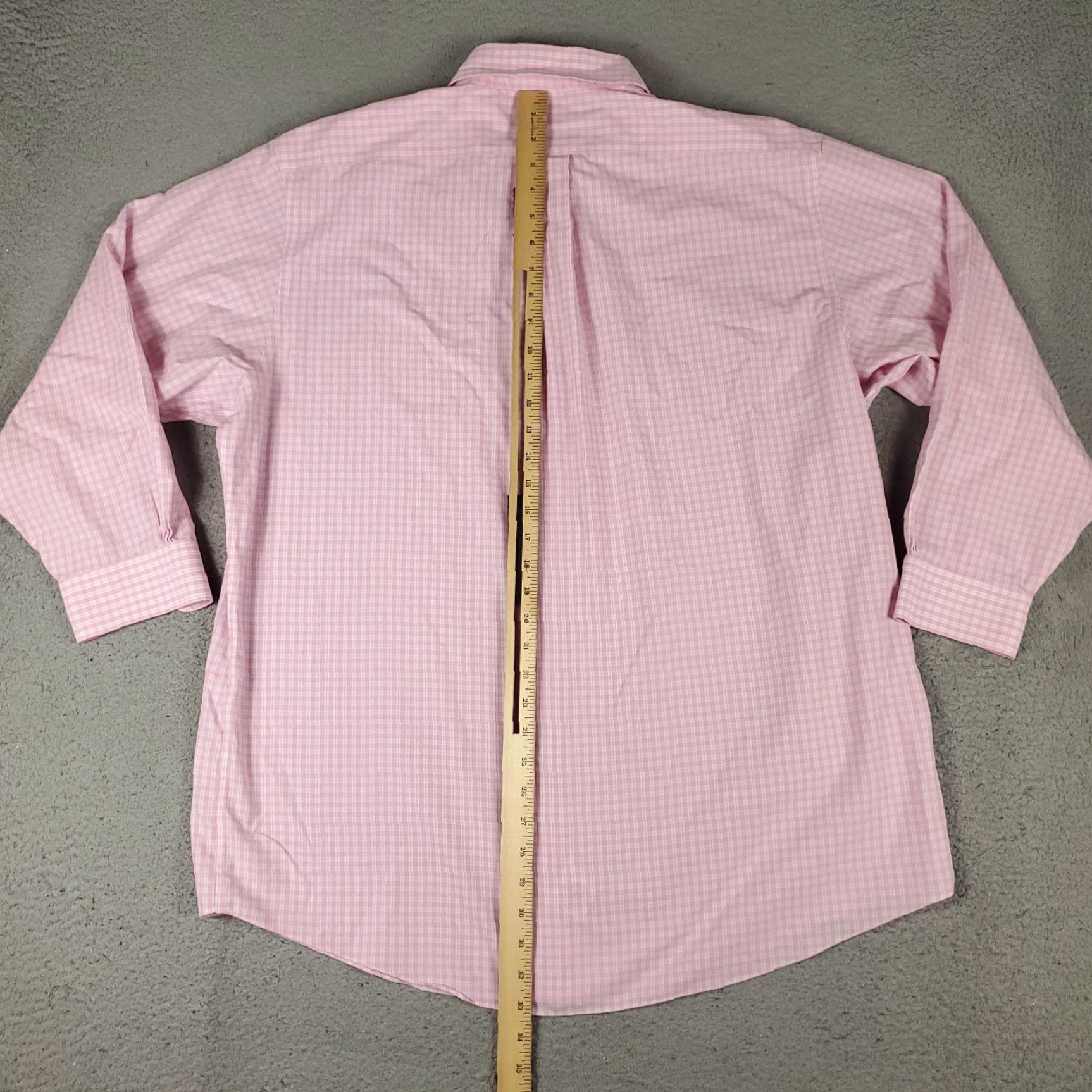 Brooks Brothers Brooks Brothers Shirt Mens 17.5 Pink Plaid Madison Dress Button Up Long Sleeve Shirt Mens Regular 100% Cotton Non-Iron Tailored? Size 48R - 3 Thumbnail