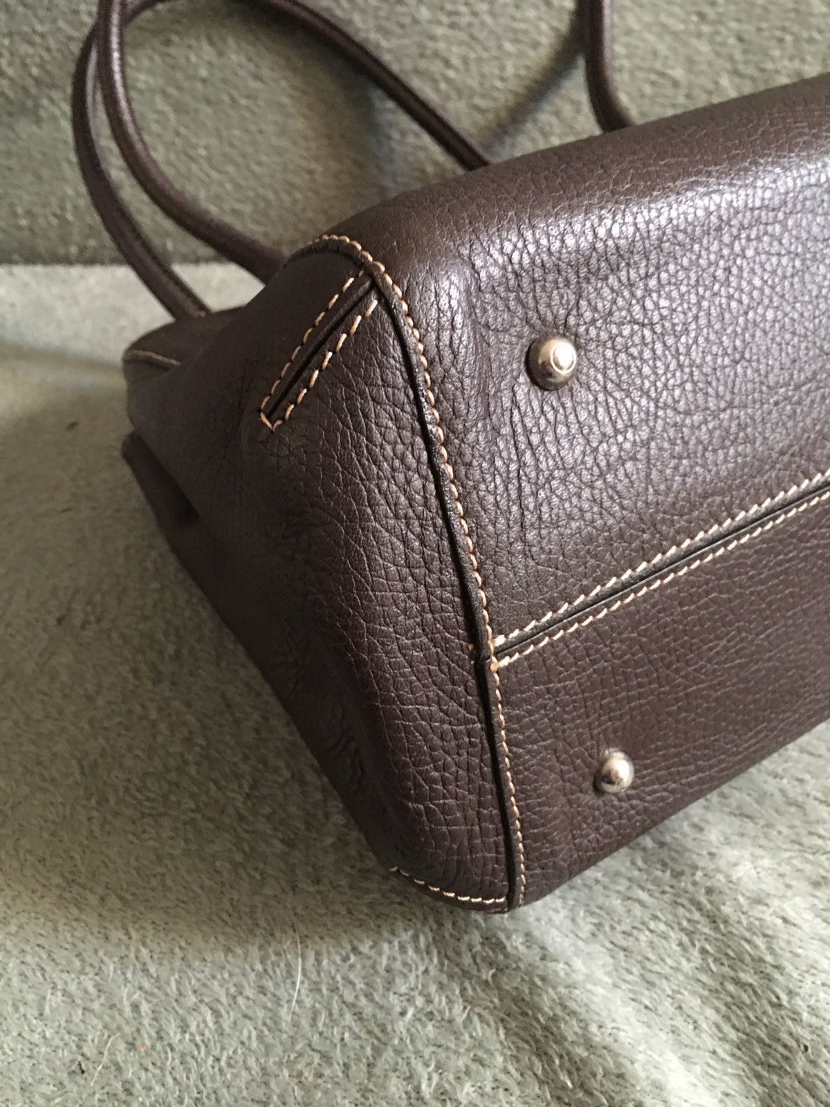Maison Mollerus Maison Mollerus Brown Leather Shoulder Bag Handbag Size ONE SIZE - 6 Thumbnail