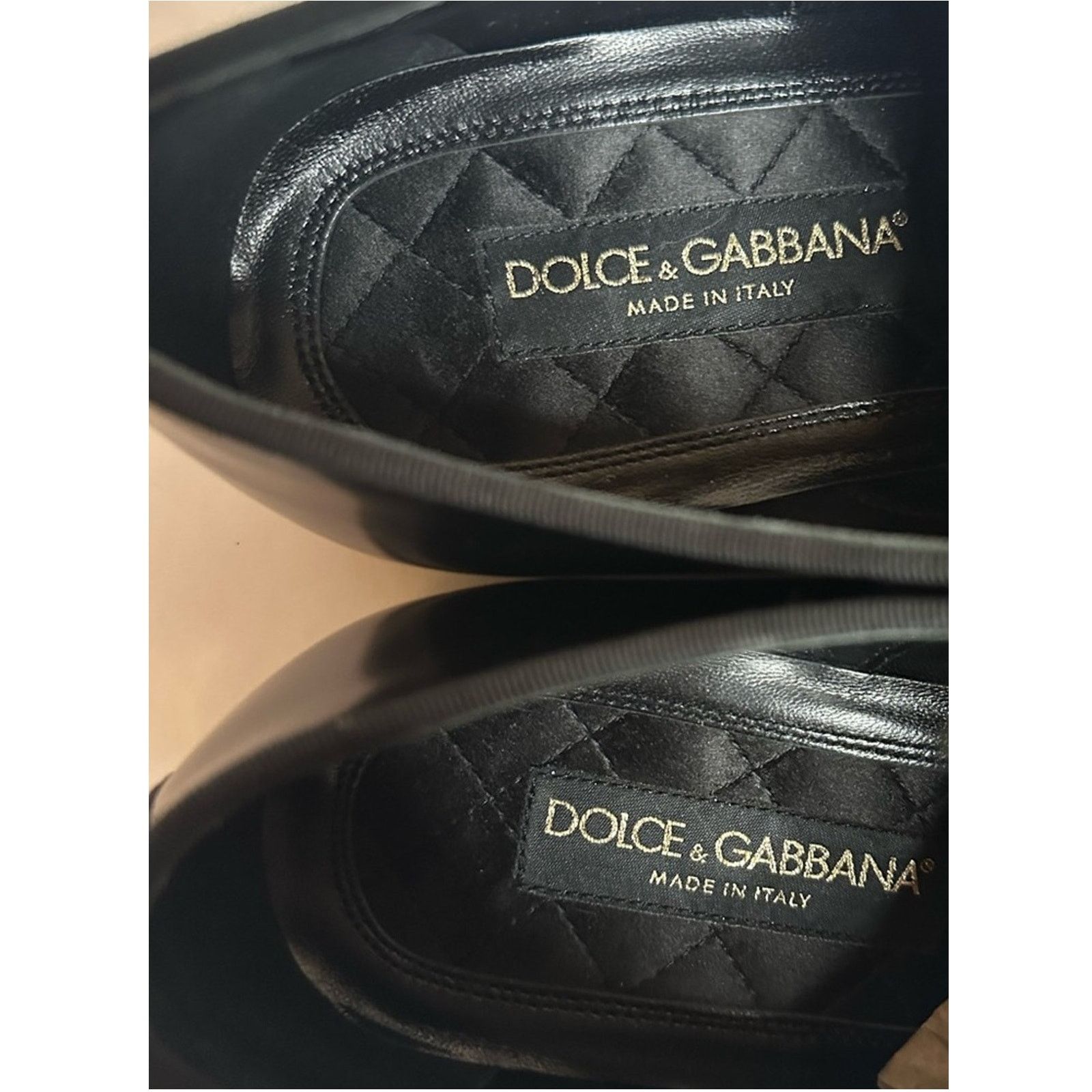 Dolce & Gabbana DG Raffaello Brushed Calfskin Derby Shoes High Shine Black Size US 10 / EU 43 - 2 Thumbnail