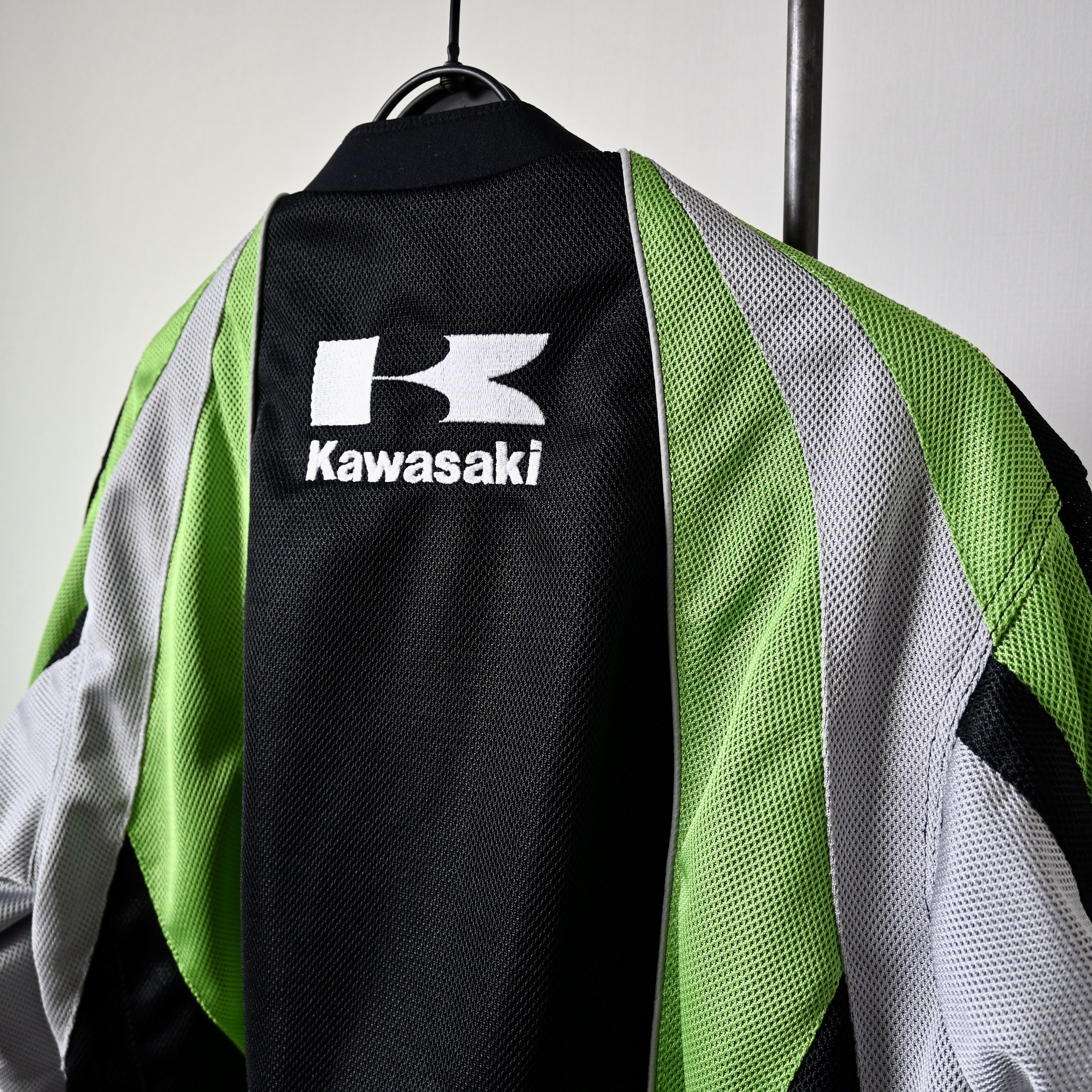 Vintage 2000s KUSHITANI x KAWASAKI mesh riding jacket Size US L / EU 52-54 / 3 - 3 Thumbnail