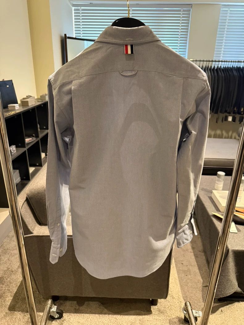Thom Browne Thom Browne size2 Three-color collar shirt in blue Size US M / EU 48-50 / 2 - 2 Thumbnail