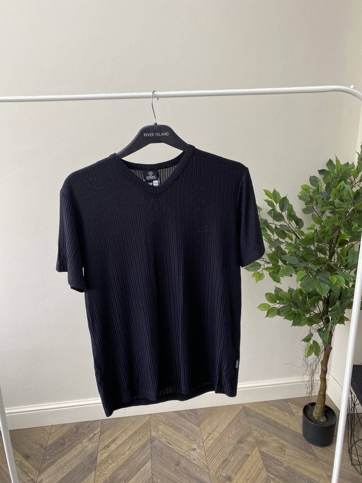 Designer × Versace × Vintage Vintage Versace Jeans Couture Black T Shirt Size US M / EU 48-50 / 2 - 3 Thumbnail