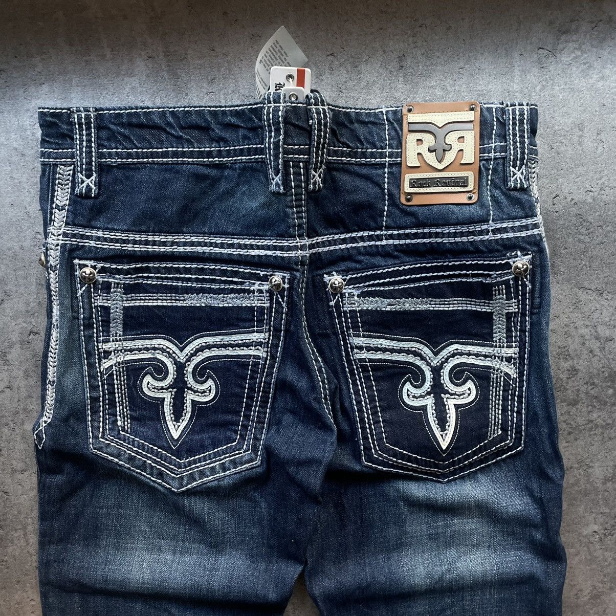 Rock Revival × Vintage NWT Rock Revival Cyrek Chrome Hearts Style Pants Size US 34 / EU 50 - 3 Thumbnail