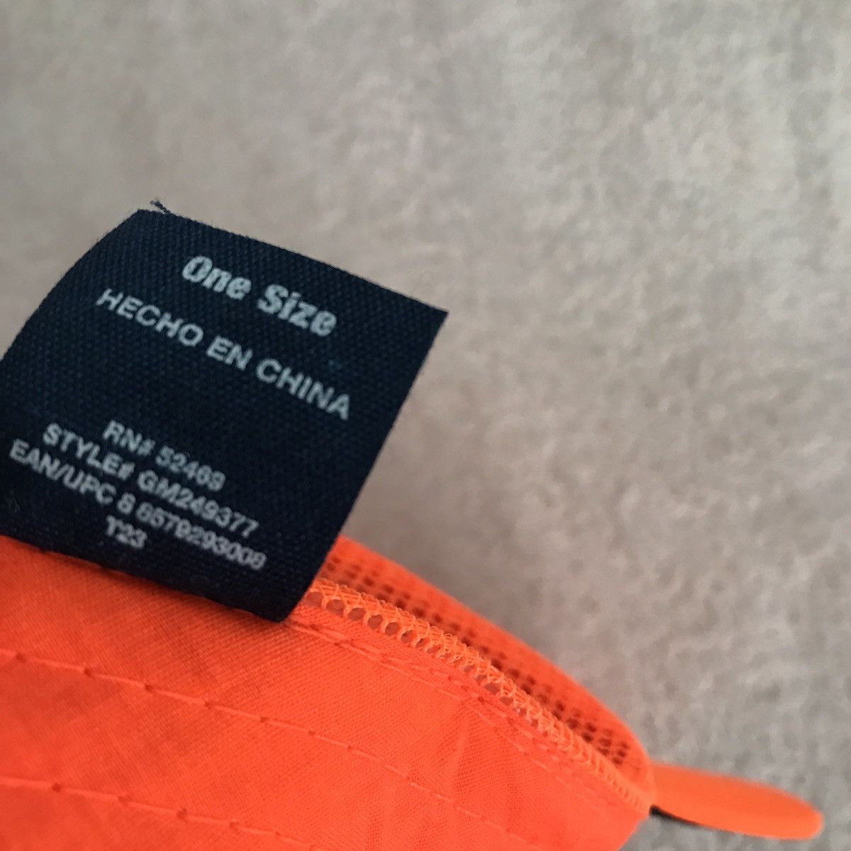 George George Neon Orange Blank Trucker Hat OS Size ONE SIZE - 8 Thumbnail