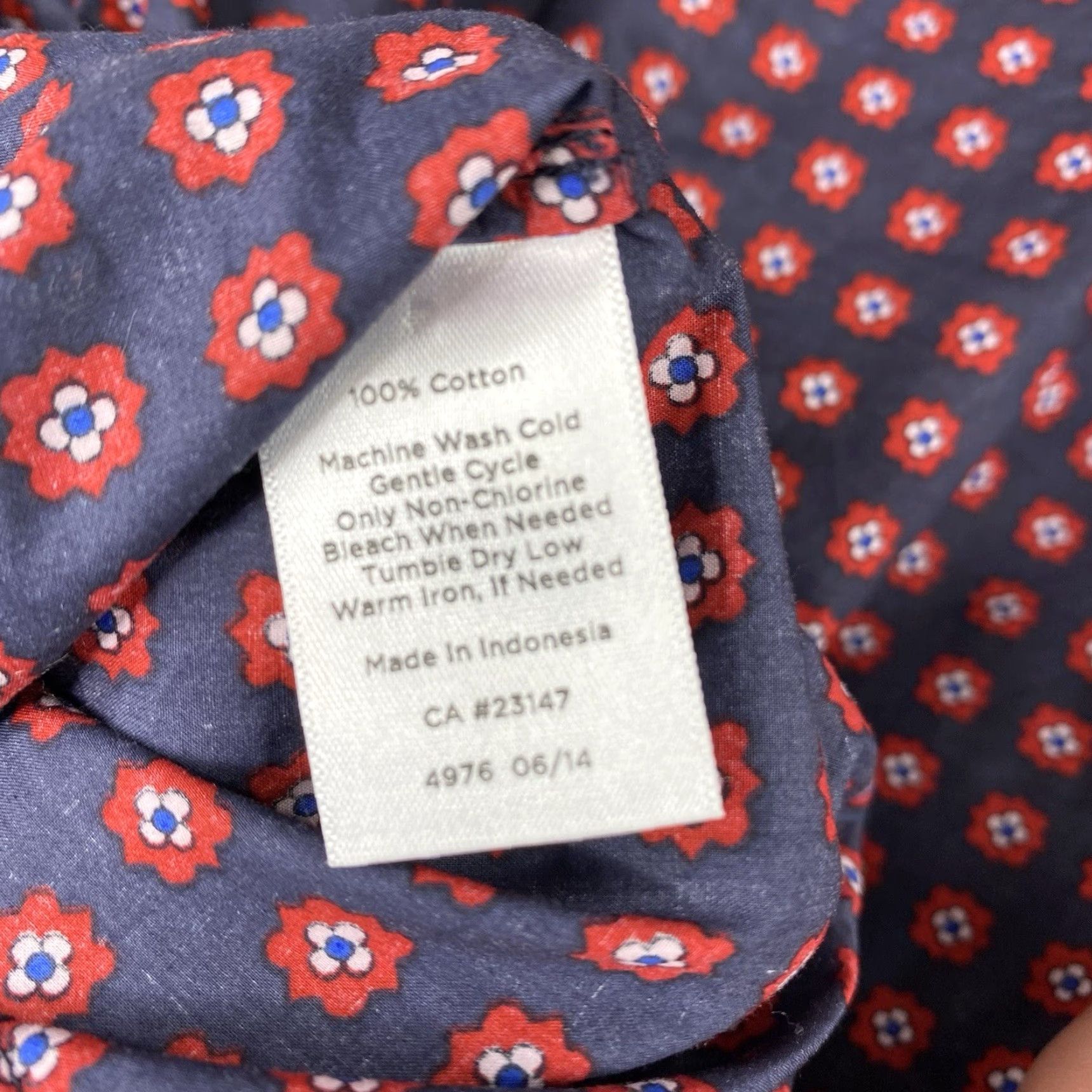 Talbots Talbots Button-Up Shirt - Floral Lightweight 100% Cotton - Multicolor - Petite 8P - Women’s Casual Top Size M / US 6-8 / IT 42-44 - 7 Thumbnail