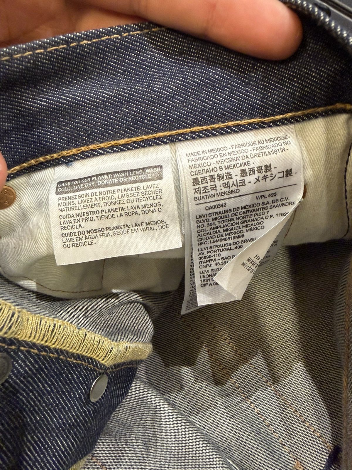 DENIM TEARS × Levi's Denim Tears x Levi’s 501 Rhinestone Cotton Wreath Jeans Size US 28 / EU 44 - 4 Thumbnail
