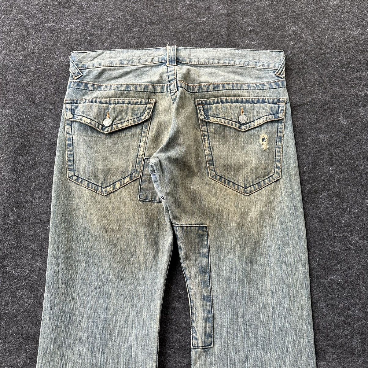 Takeo Kikuchi Vintage Takeo Kikuchi Japan Patchwork Denim 36x32 D657 Size US 36 / EU 52 - 6 Thumbnail