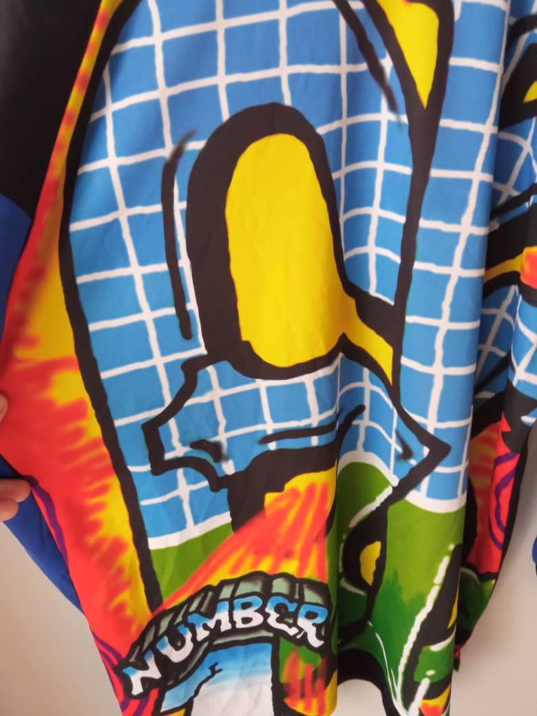Adidas 90s ADIDAS GOALKEEPER SOCCER JERSEY VINTAGE GRAFFITI ART Size US L / EU 52-54 / 3 - 5 Thumbnail