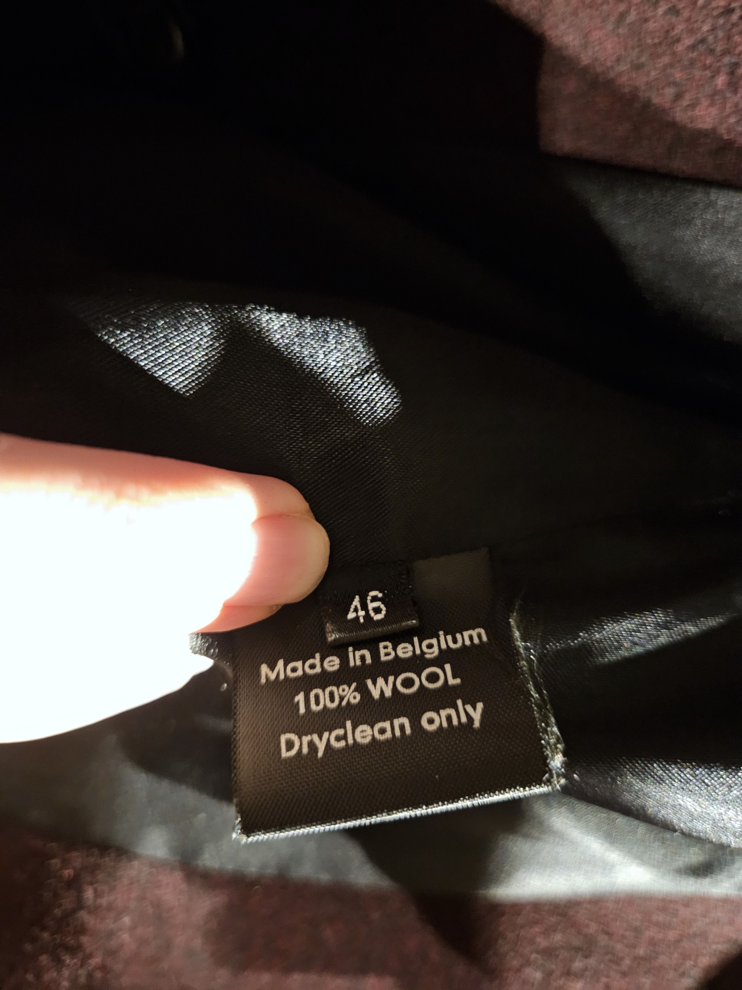 Raf Simons AW 2001-2002 Riot Riot Riot Aubergine Wool Coat Size US M / EU 48-50 / 2 - 8 Thumbnail