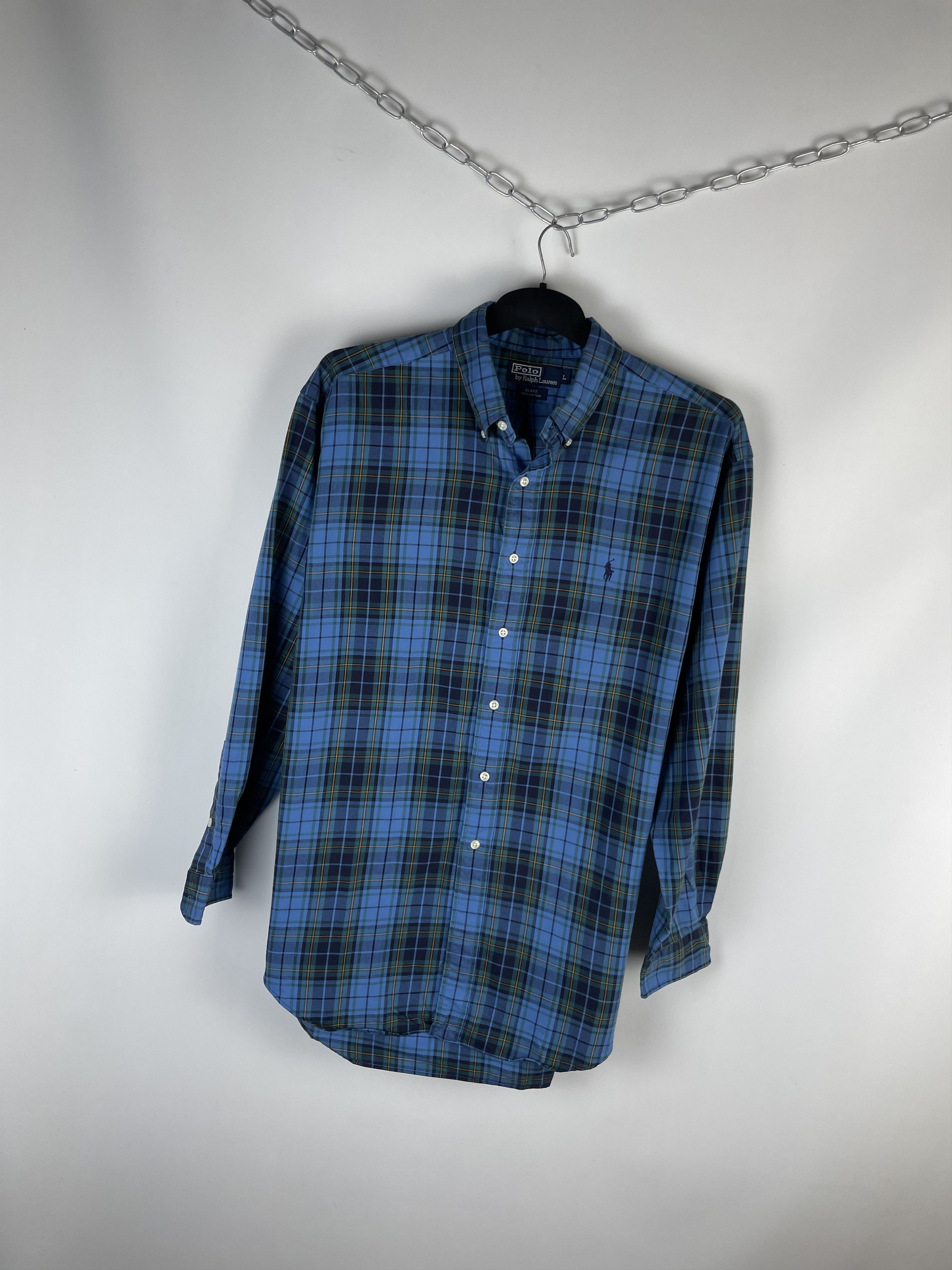 Flannel Flannel Polo Ralph Lauren Vintage Mens Shirt Size US L / EU 52-54 / 3 - 2 Thumbnail