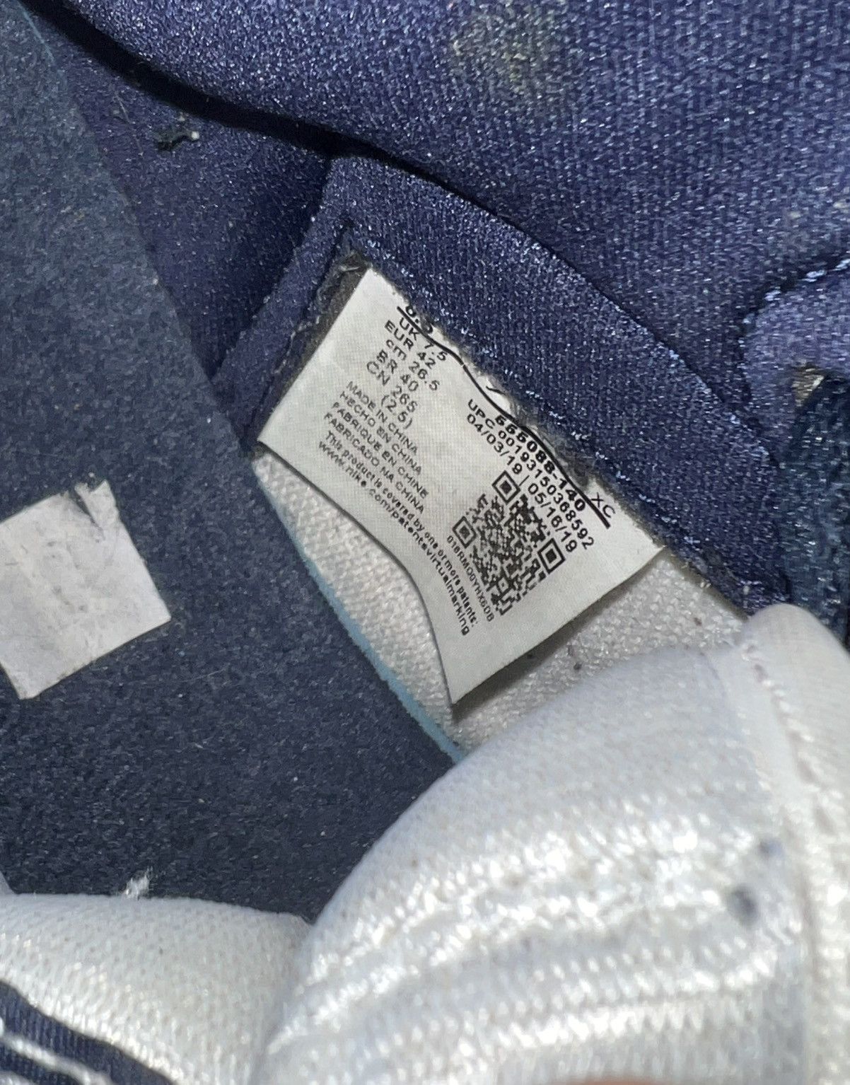 Jordan Brand Jordan 1 High Obsidian Size US 8.5 / EU 41-42 - 6 Thumbnail