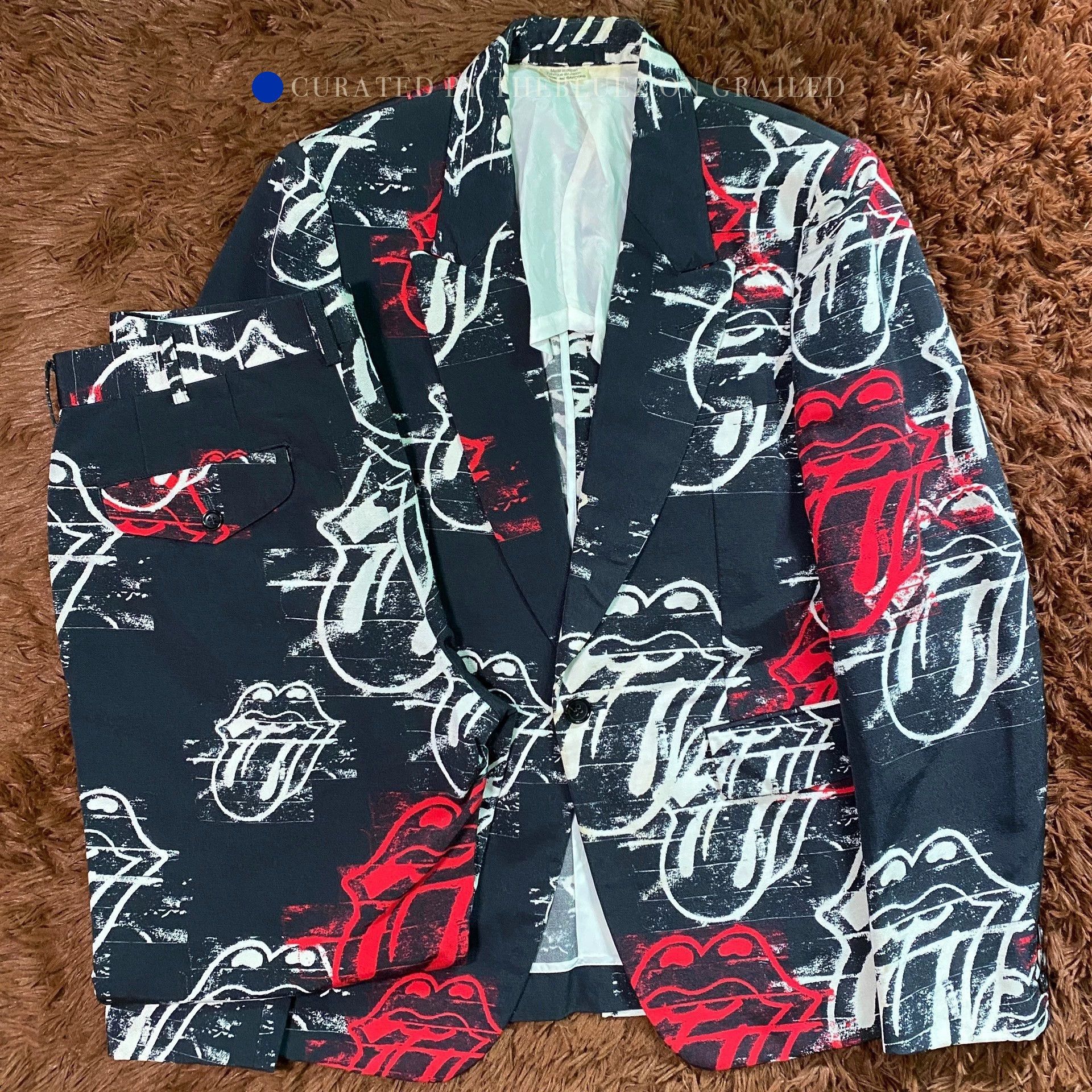 Comme des Garcons Comme des Garcons Rolling Stone Black Jacket Size US S / EU 44-46 / 1 - 1 Thumbnail