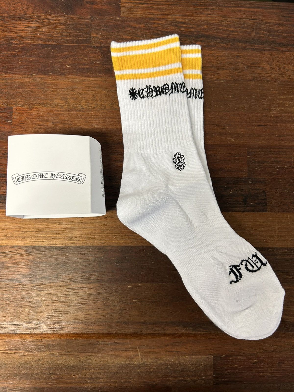 【CHROME HEARTS】WOMENS SPORT / ウーマンソックス Chrome Hearts Woman's Sport Sock Medium Yellow | Grailed