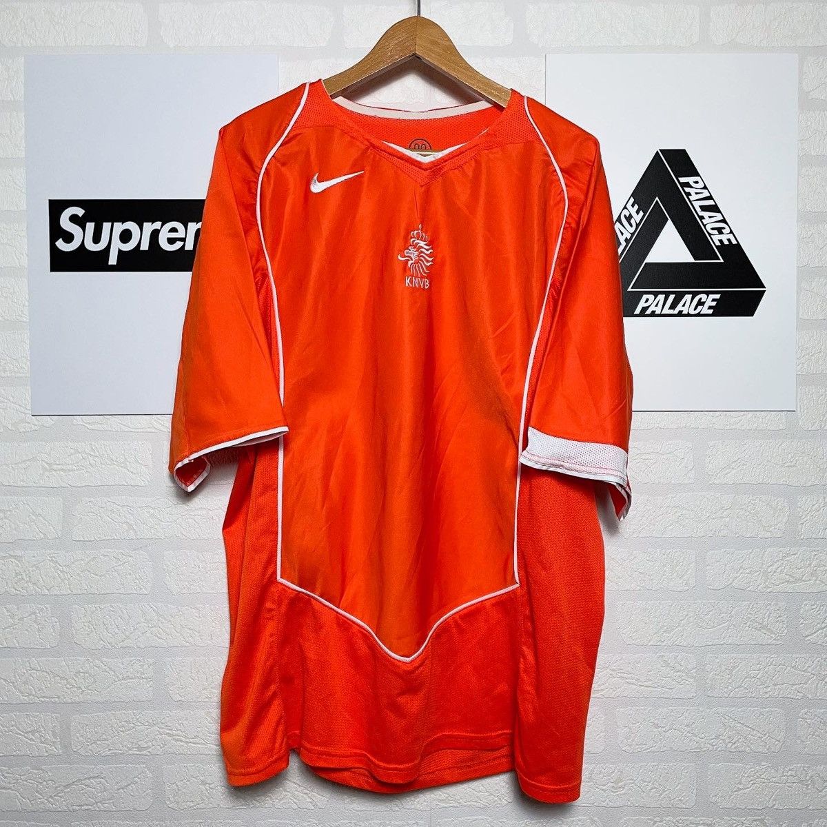 Nike NEDERLANDS 2004 VINTAGE NIKE TOTAL 90 SOCCER JERSEY Size US XXL / EU 58 / 5 - 1 Thumbnail