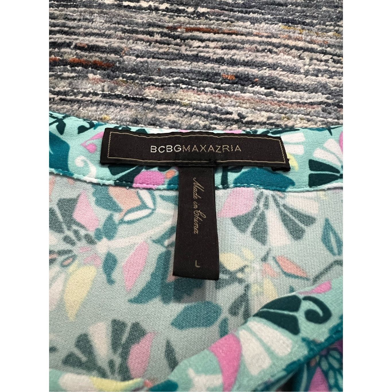 Bcbgmaxazria BCBGMaxAzria aqua dress size L Size L / US 10 / IT 46 - 4 Thumbnail