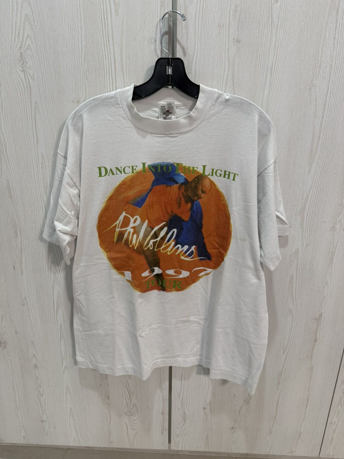 Vintage 1997 Phil Collins "Dance Into The Light" World Tour Tee XL Size US XL / EU 56 / 4 - 1 Thumbnail