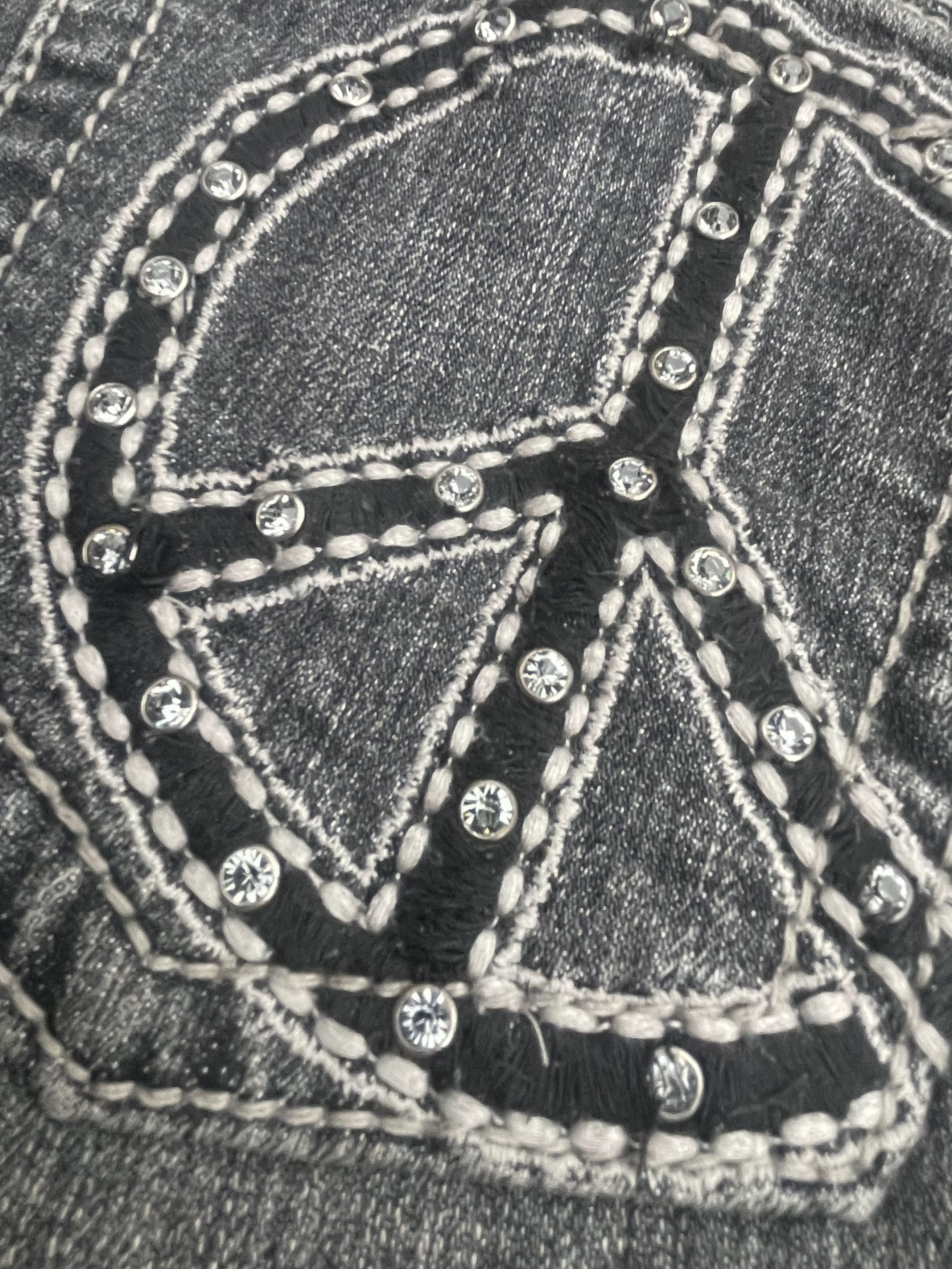 If Six Was Nine Miss Me Skiny Distresed Denim Size 30" / US 8 / IT 44 - 15 Thumbnail