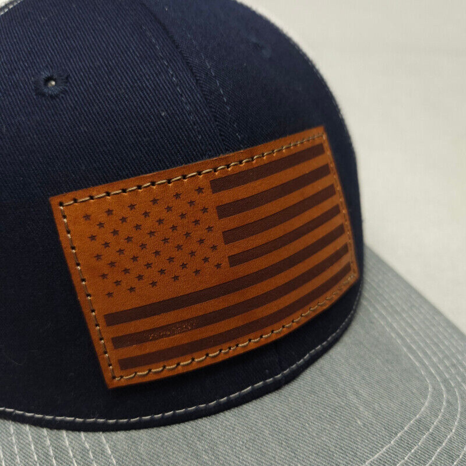 Other Outdoor Cap Trucker Style Men’s Cap Navy Blue Gray Brim Size ONE SIZE - 2 Thumbnail