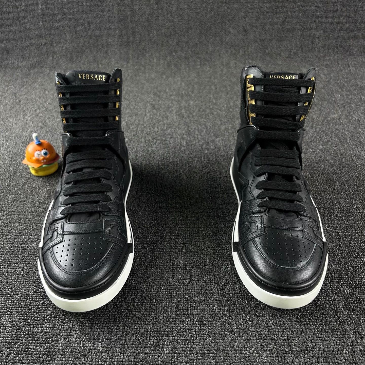 Versace Versace black high-top casual shoes size 42 Size US 9 / EU 42 - 2 Thumbnail