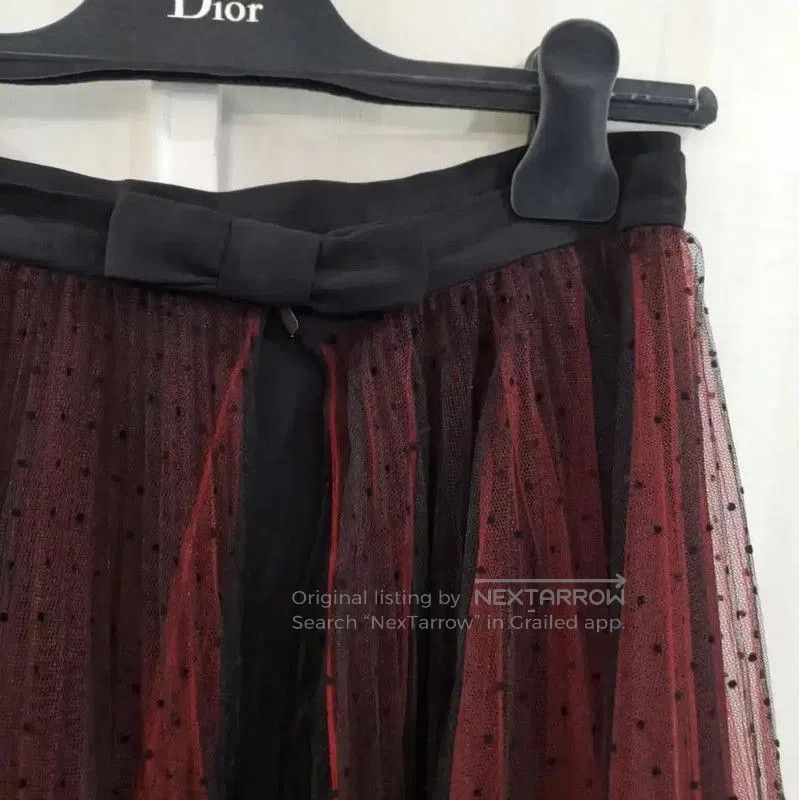 Dior Dior Black Polka Dot Midi Skirt for Women . Size 23" - 9 Thumbnail