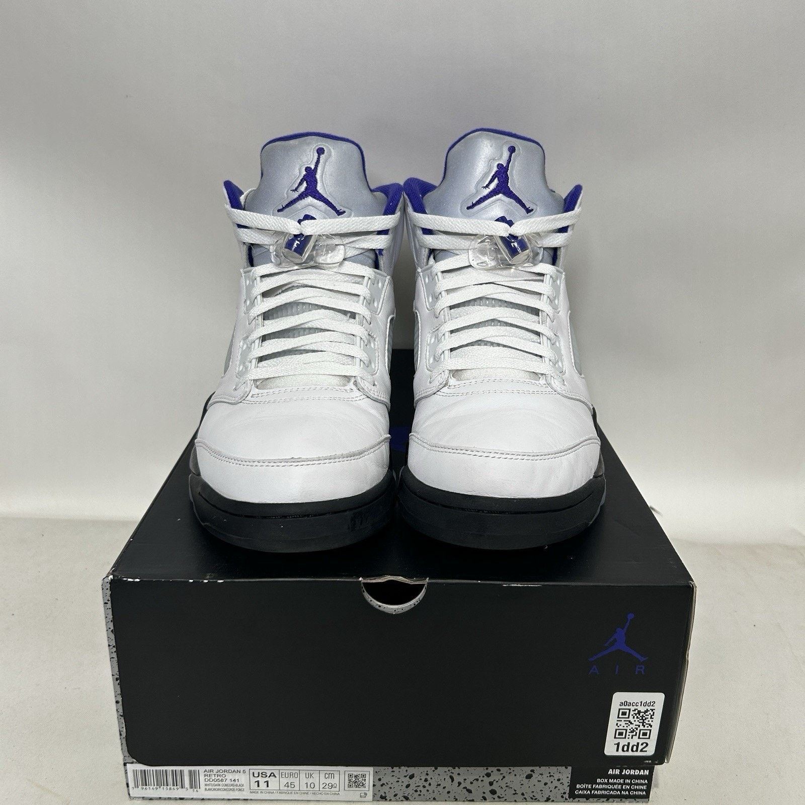 Nike Nike Air Jordan 5 V Retro “Dark Concord/White Purple” Size US 11 / EU 44 - 2 Thumbnail
