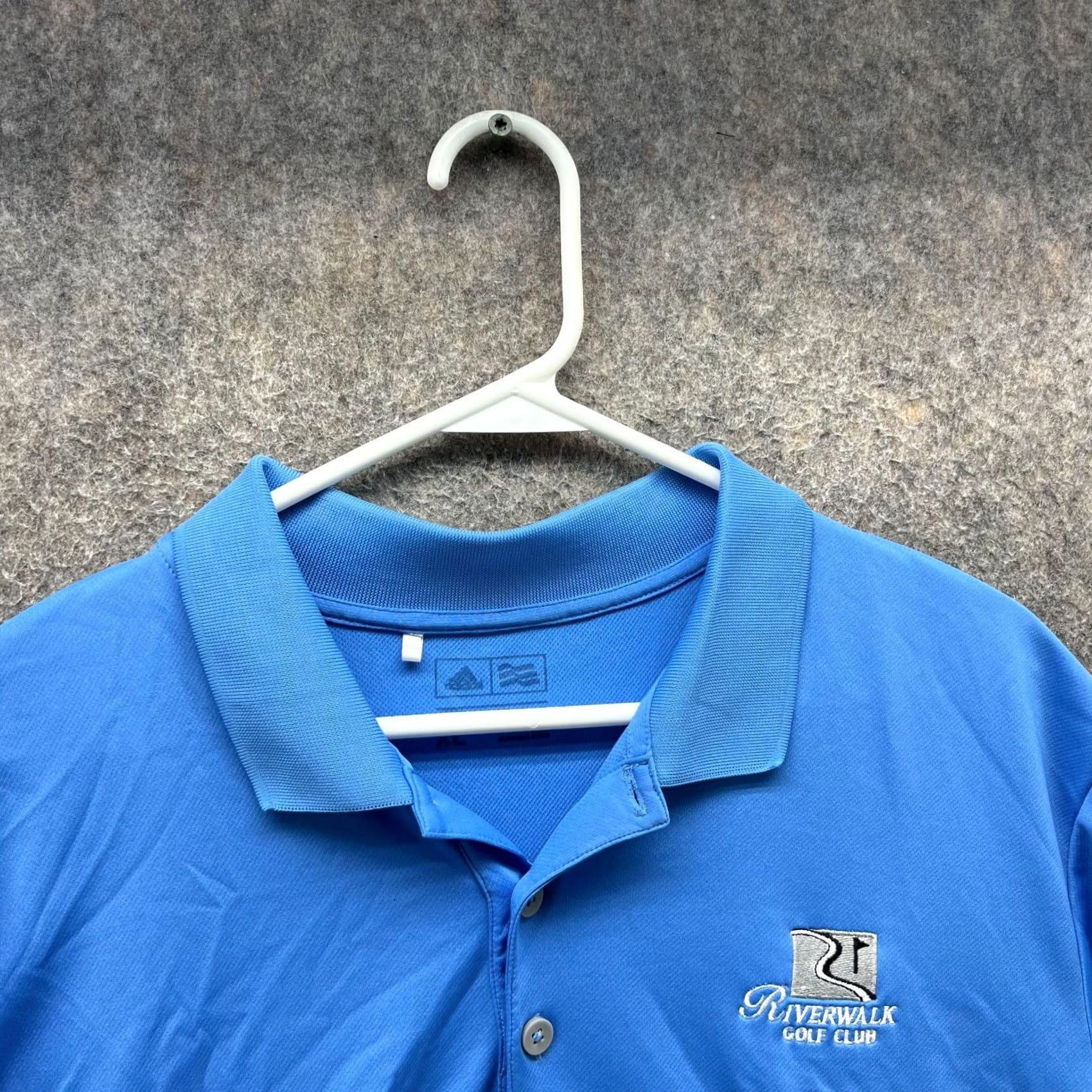 Adidas Adidas Polo Shirt Mens XL Blue Riverwalk Golf Club Logo Golfer Athletic Shirt Size US XL / EU 56 / 4 - 2 Thumbnail