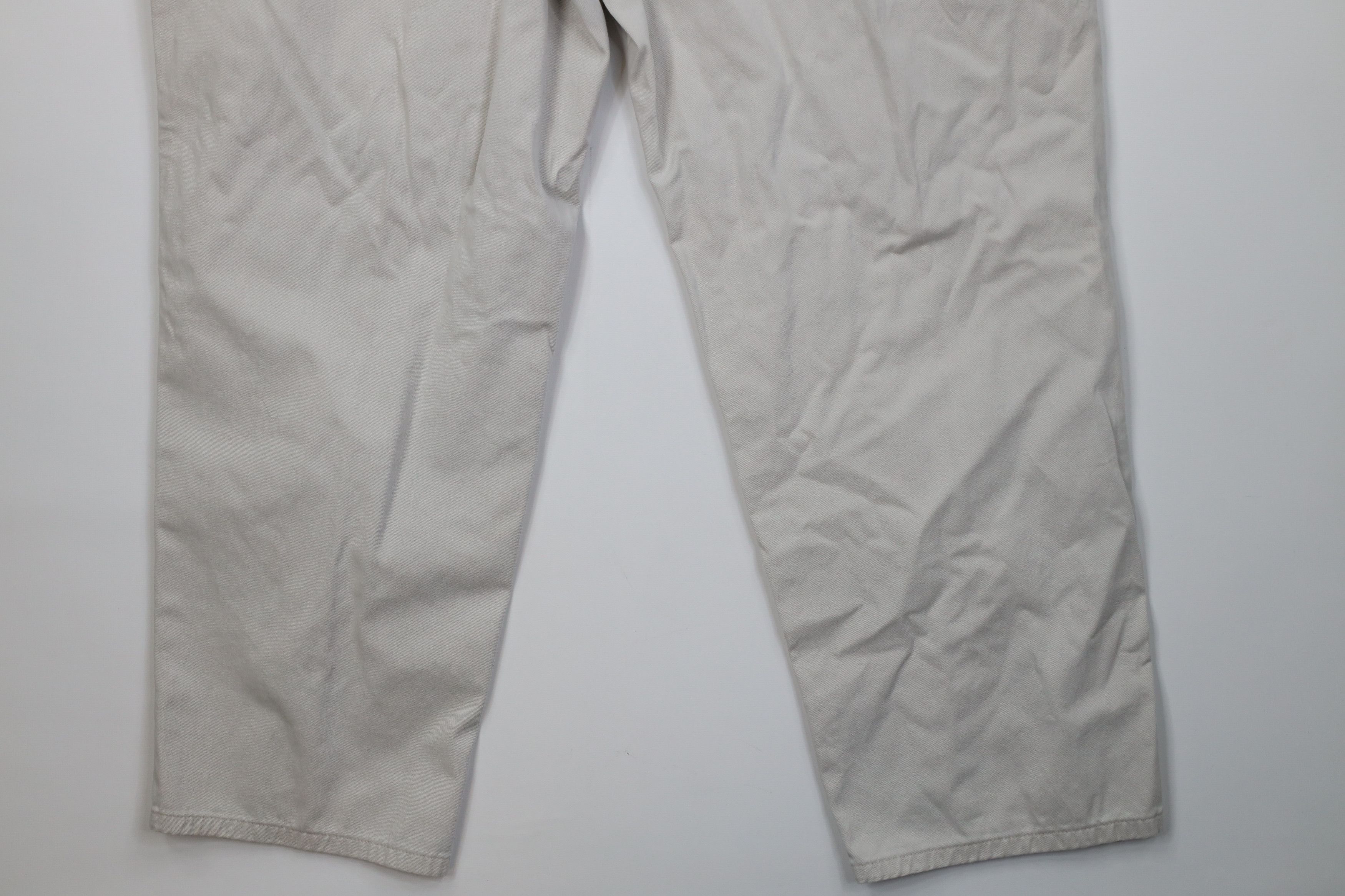Ralph Lauren Vintage 70s 80s Ralph Lauren Wide Leg Chino Pants Beige USA Size US 42 / EU 58 - 15 Thumbnail