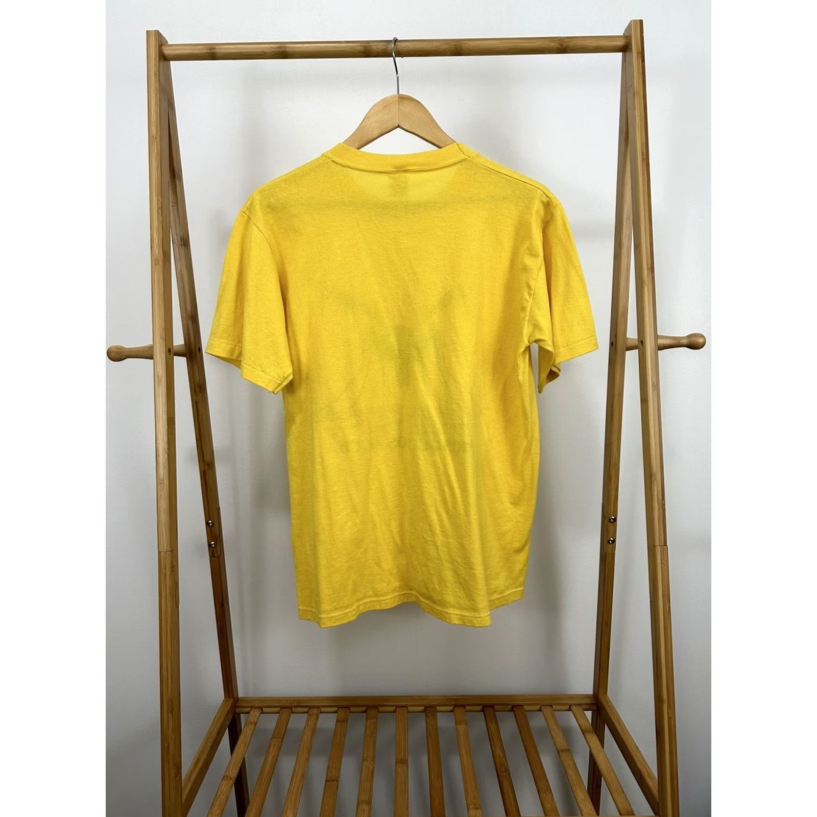 Jerzees VTG 80s Mosquitos Suck Big Graphic Bug Entomology Single Stitch T-Shirt Size L Mens Yellow Size US L / EU 52-54 / 3 - 5 Thumbnail