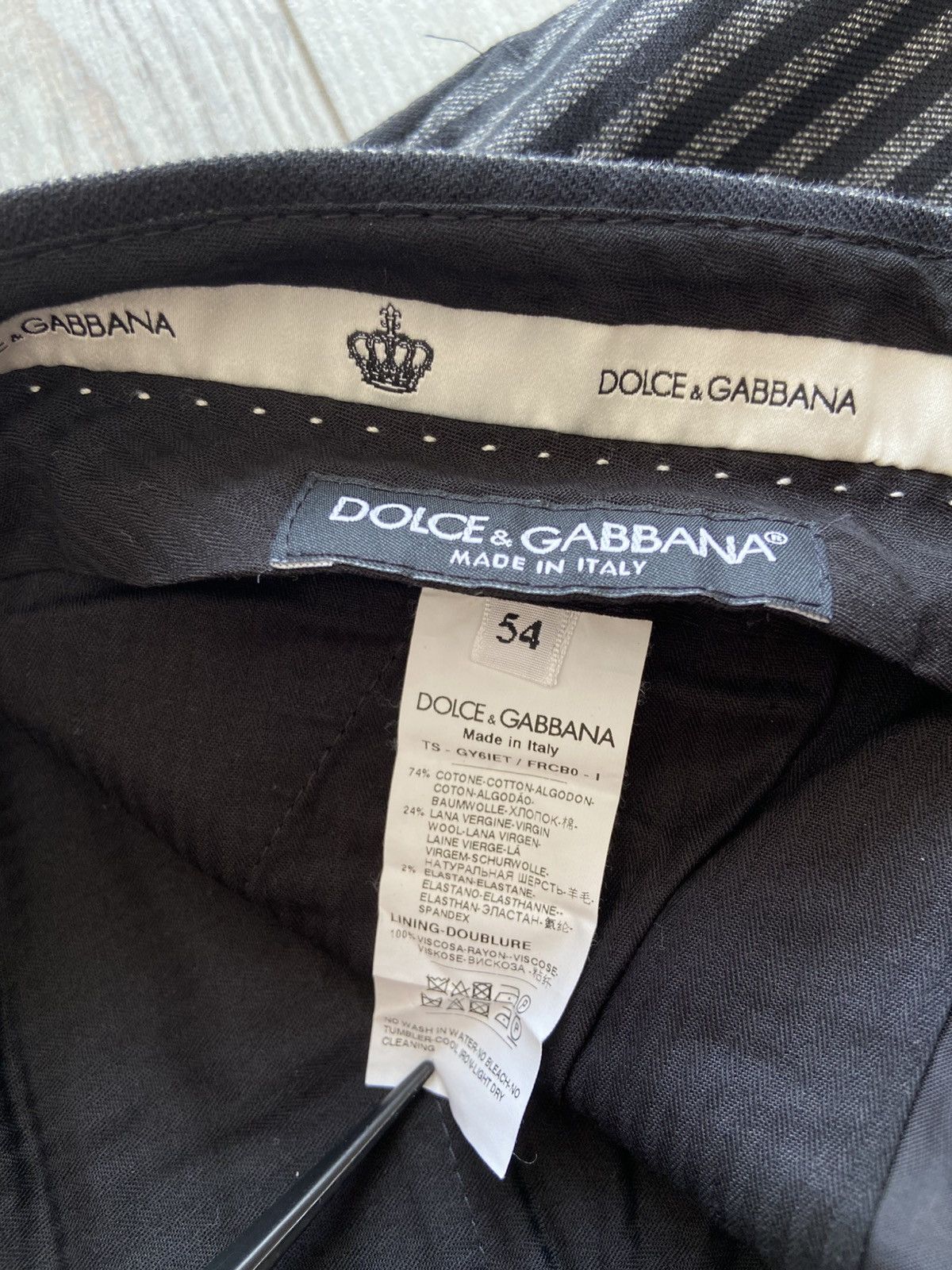 Dolce & Gabbana Dolce & Gabbana Pinstripe Pants Size US 40 / EU 56 - 11 Thumbnail