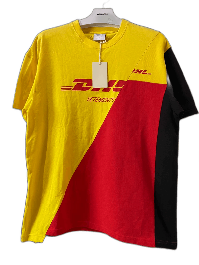 Vetements DHL Print Short Sleeve T-Shirt-yf
