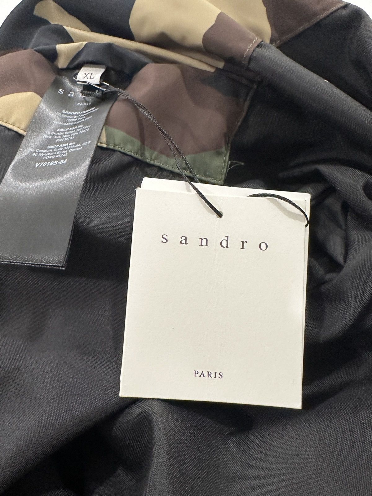 Sandro Sandro Paris Nylon Army Jacket Size US XL / EU 56 / 4 - 8 Thumbnail