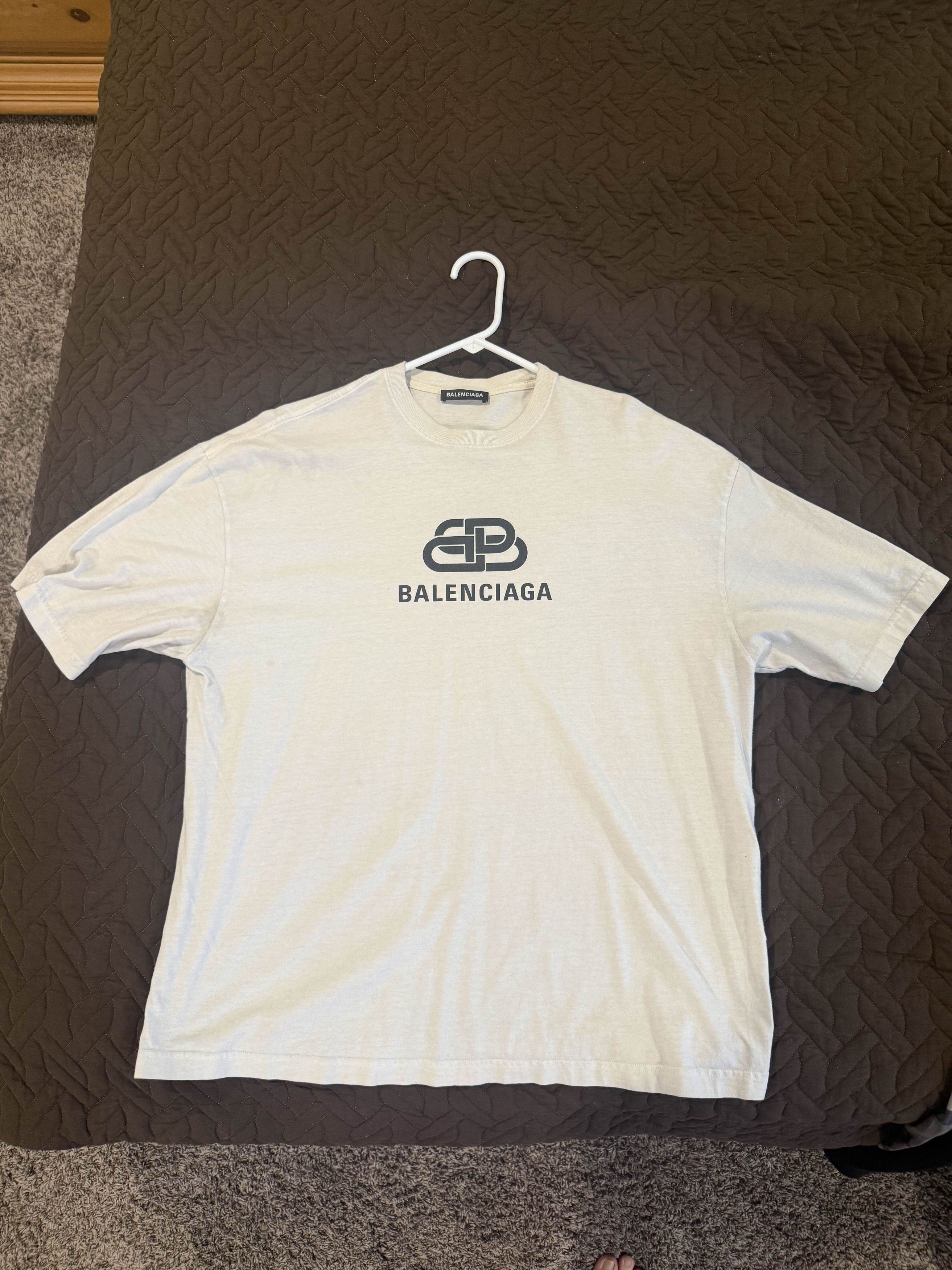 Balenciaga Balenciaga Logo Tee Size US XL / EU 56 / 4 - 1 Thumbnail