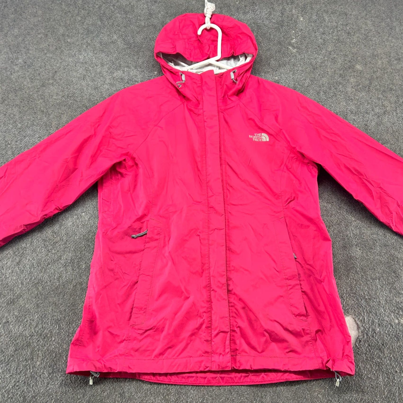 The North Face VINTAGE? No — The North Face Hooded Windbreaker Jacket Womens M Pink HyVent 2.5L Softshell Zip Full Zip Regular Fit Size M / US 6-8 / IT 42-44 - 4 Thumbnail
