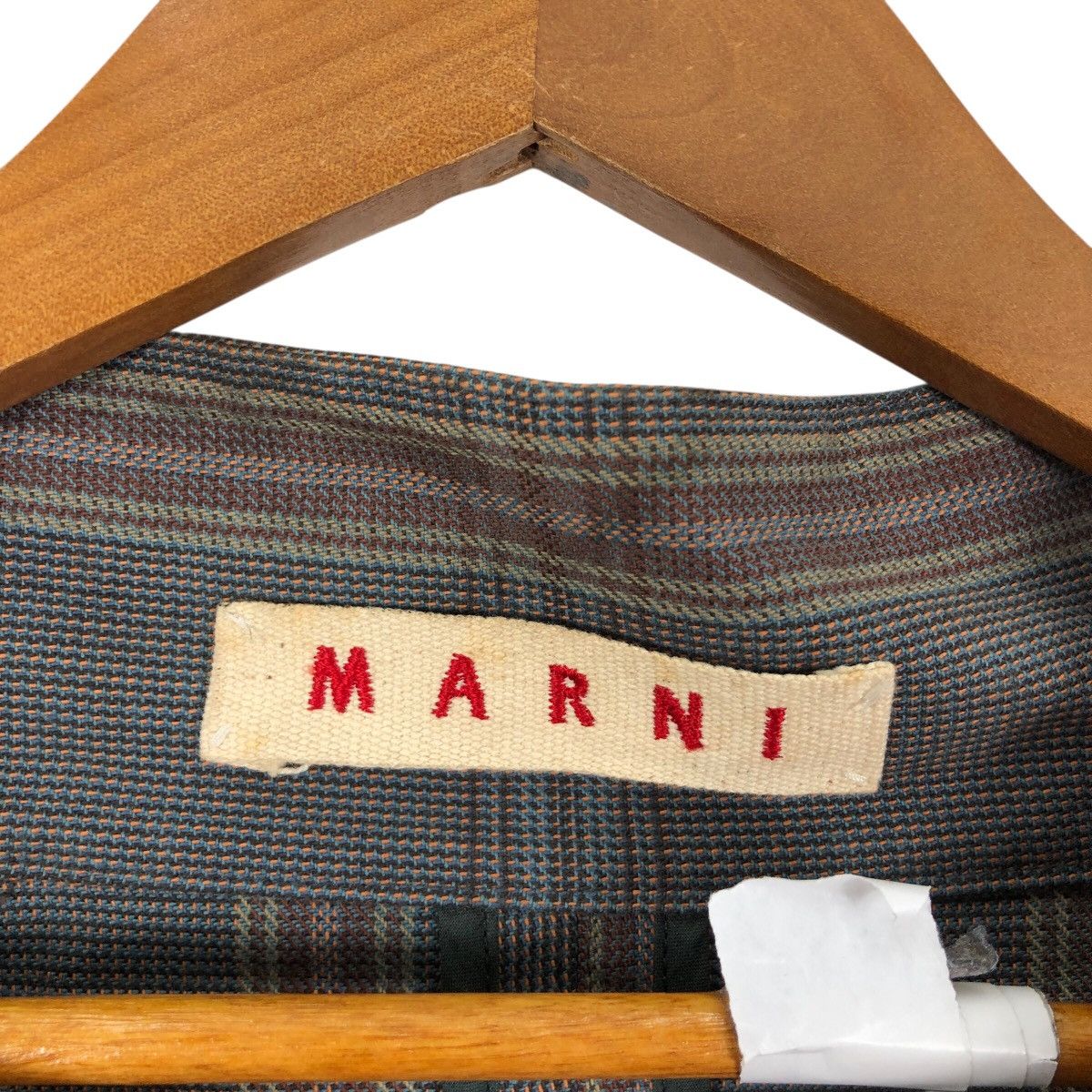 Marni Archival Marni Plaid Puffed Sleeve Belted Trench Coat IT 40 Size S / US 4 / IT 40 - 6 Thumbnail