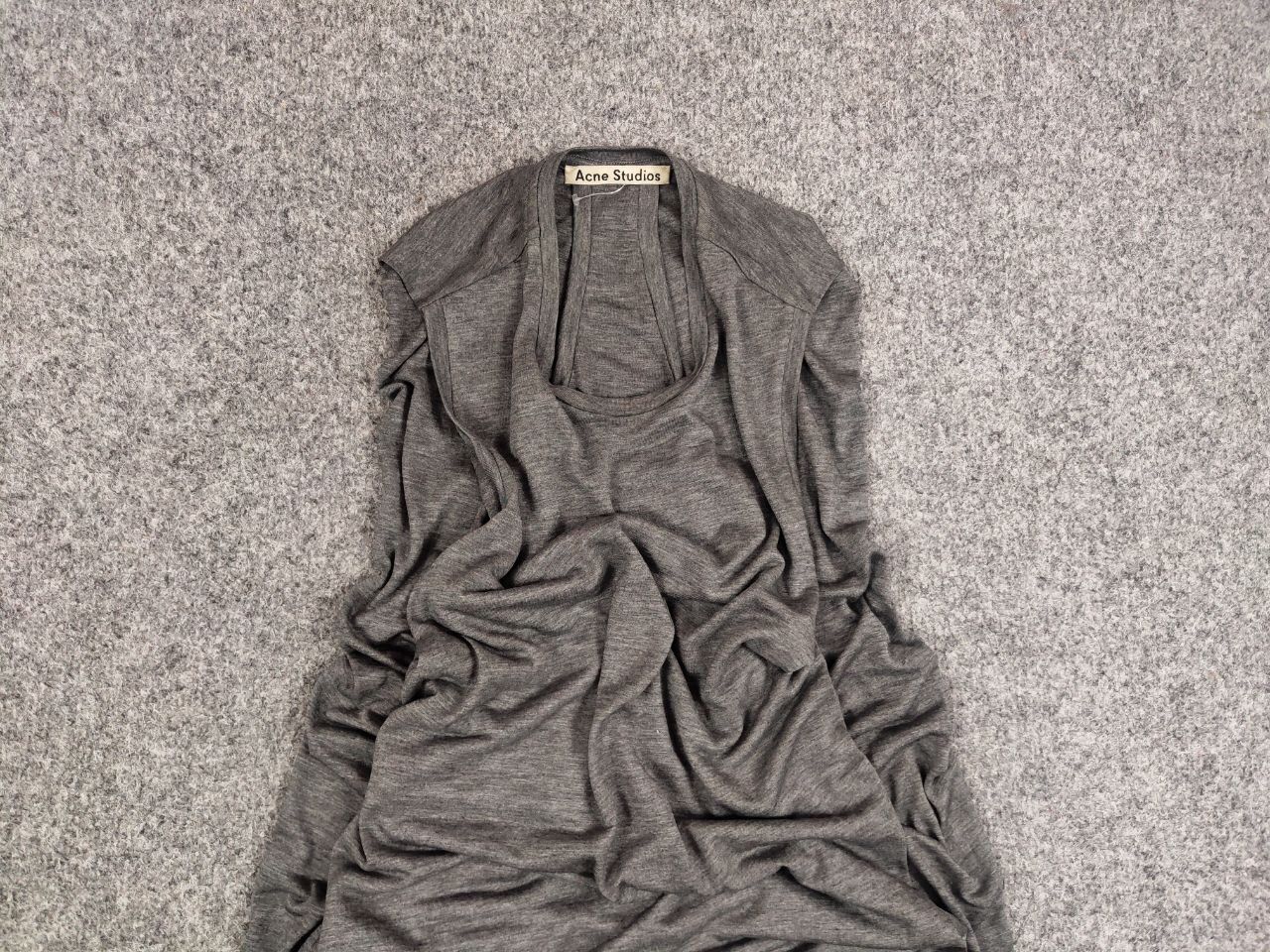 Acne Studios Acne Studios Ormanda Tencel Gray lyocell Maxi Tank Dress Size S / US 4 / IT 40 - 8 Thumbnail