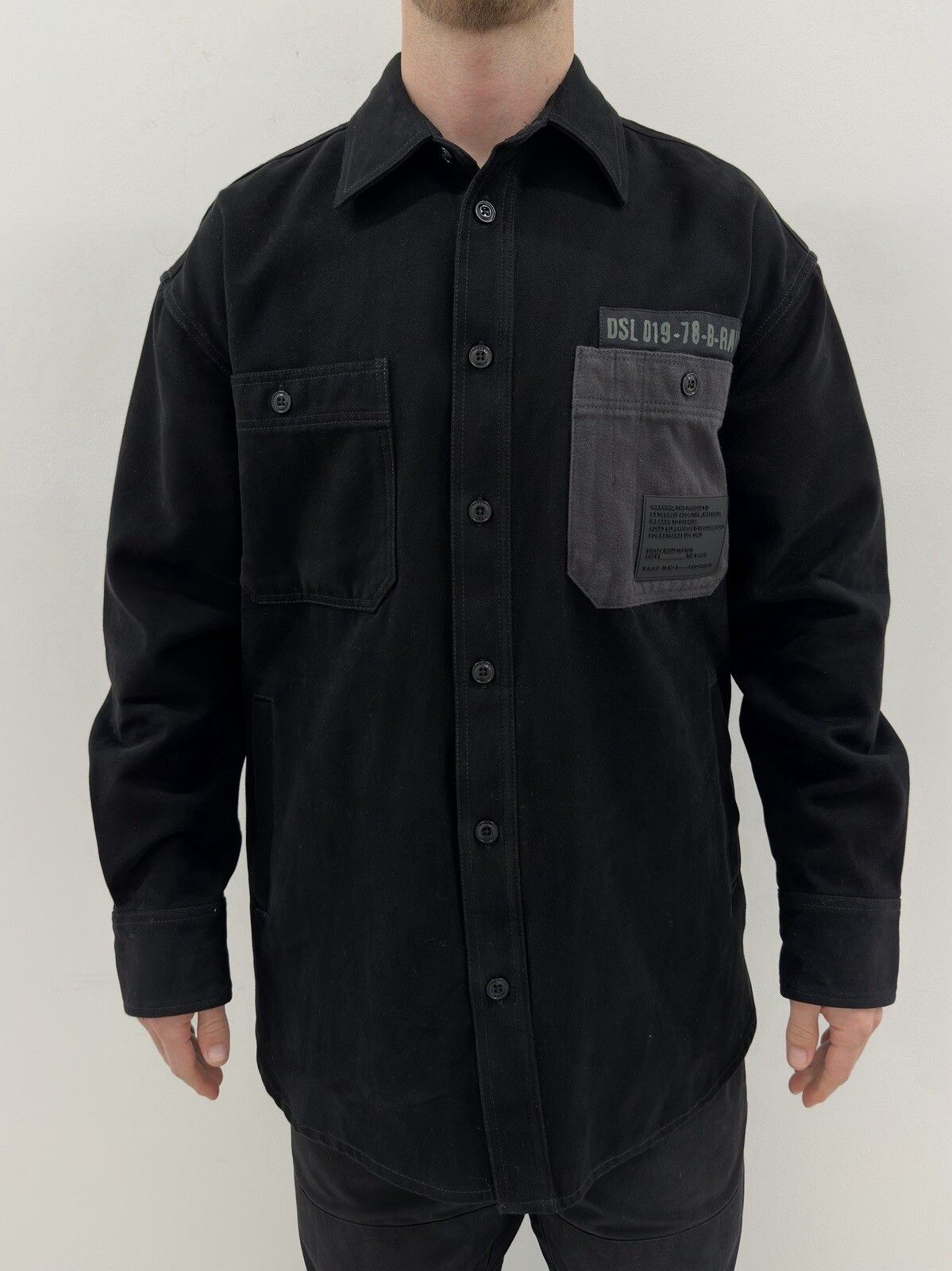 Diesel Diesel Black Mens Multipocket Overshirt Jacket Size S Size US S / EU 44-46 / 1 - 3 Thumbnail