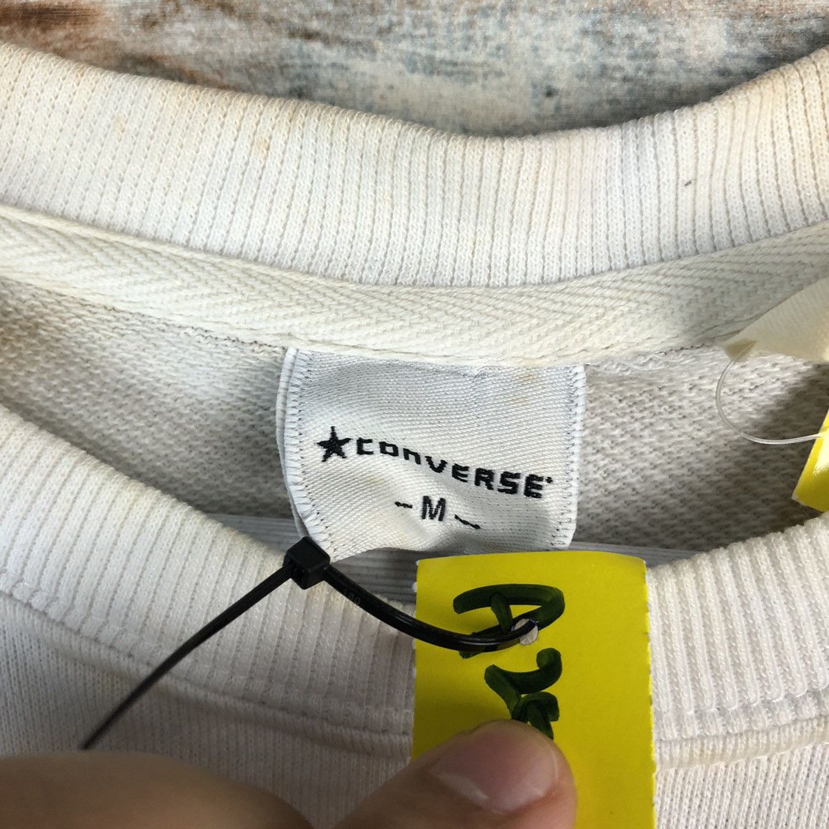 Converse Converse Vintage White Sweatshirt #A2548 Size US M / EU 48-50 / 2 - 11 Thumbnail