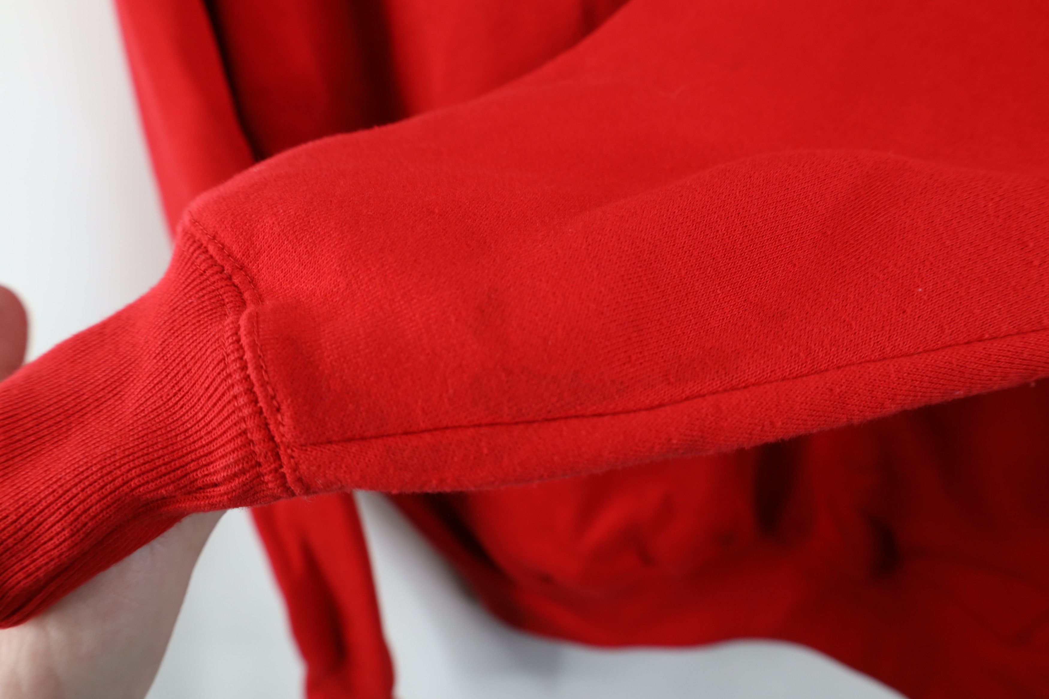 Gap Vintage 80s 90s Gap Sport Faded Blank Hoodie Sweatshirt Red Size M / US 6-8 / IT 42-44 - 8 Thumbnail