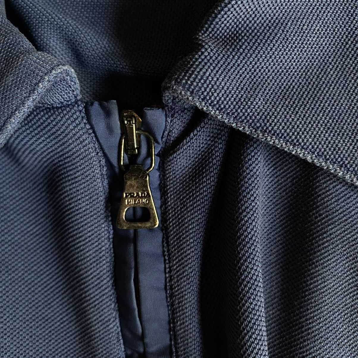 Prada PRADA Navy Short Sleeve Zip Shirt Size US M / EU 48-50 / 2 - 9 Thumbnail